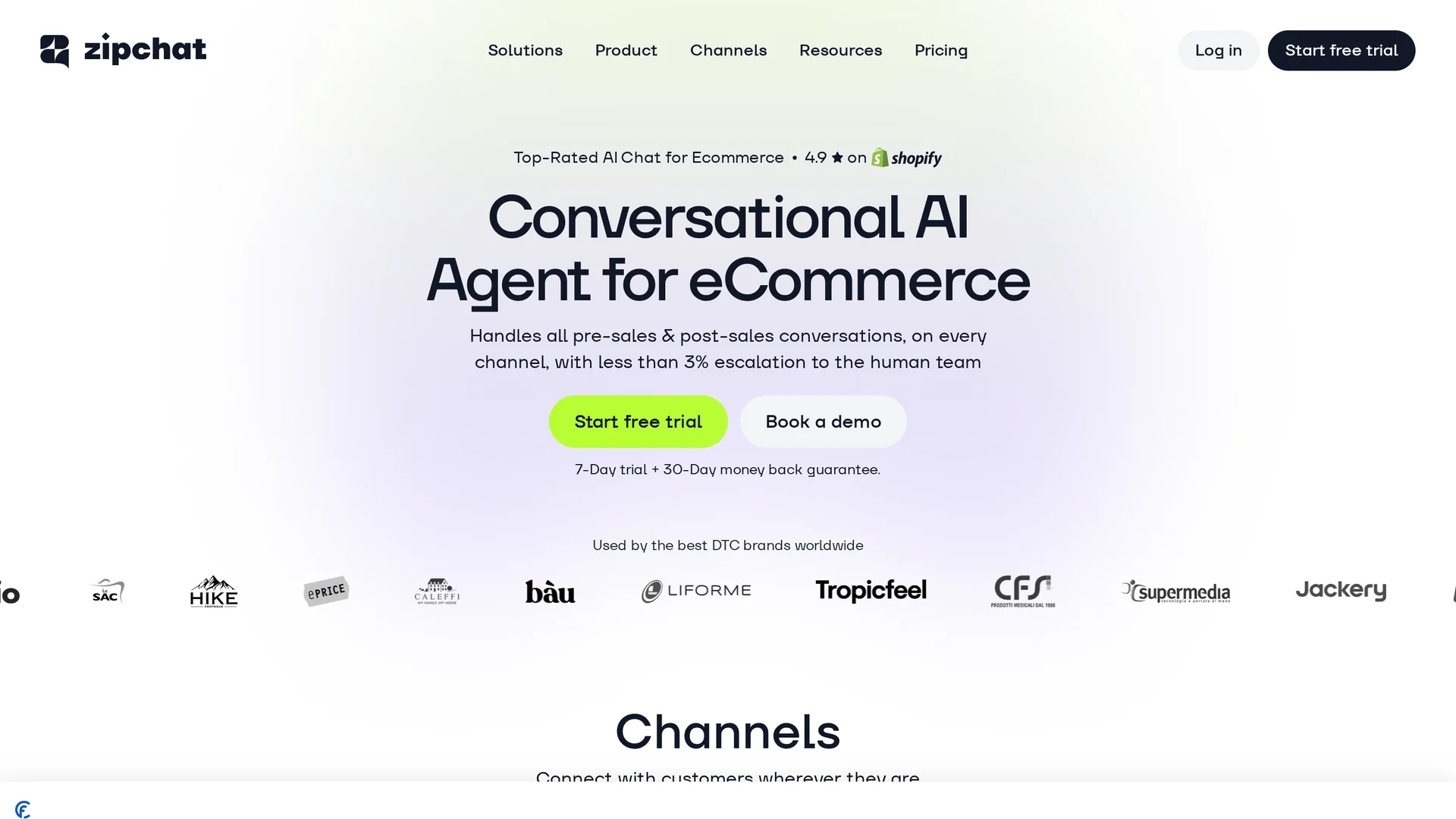 zipchat homepage