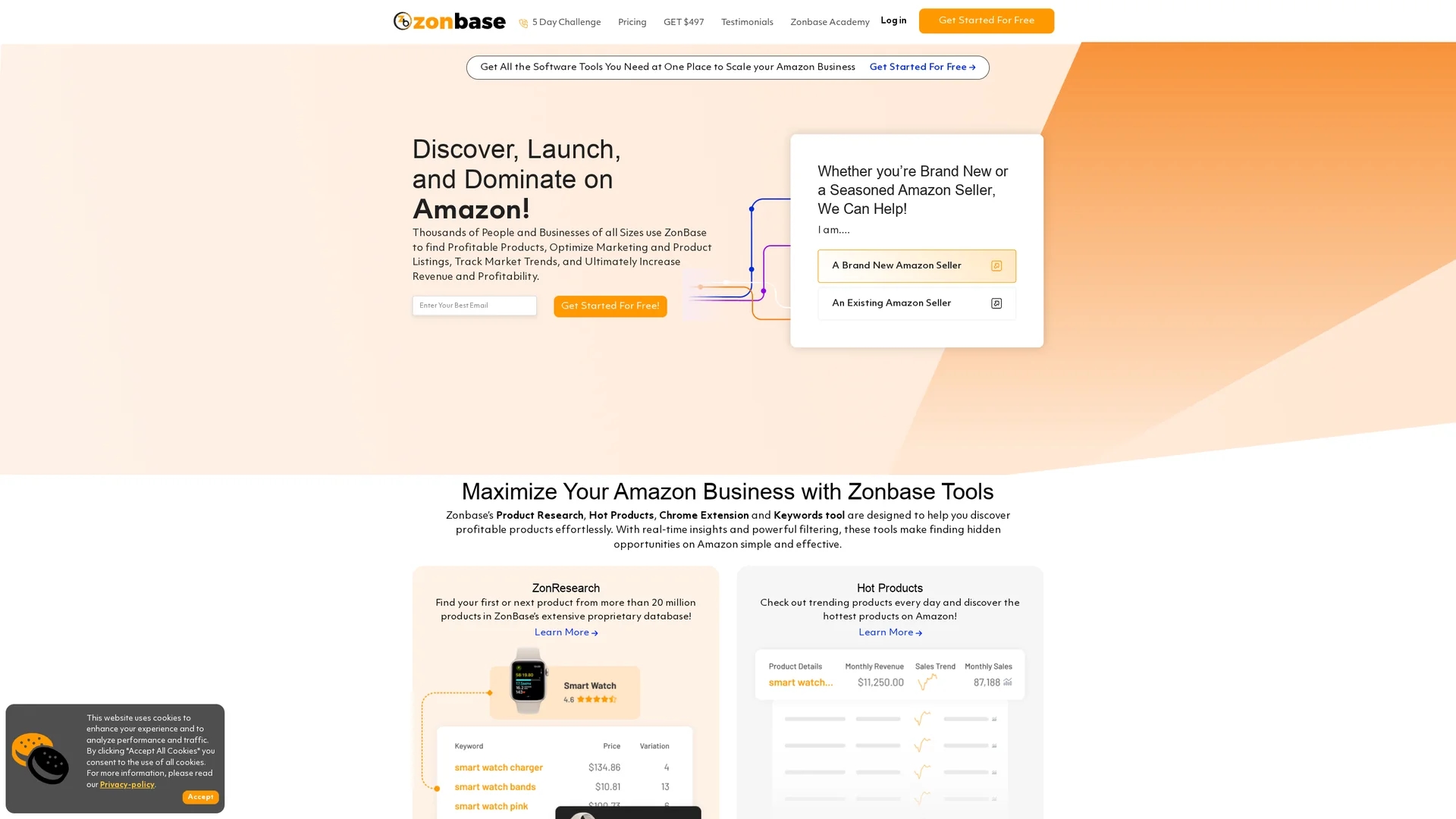 zonbase homepage