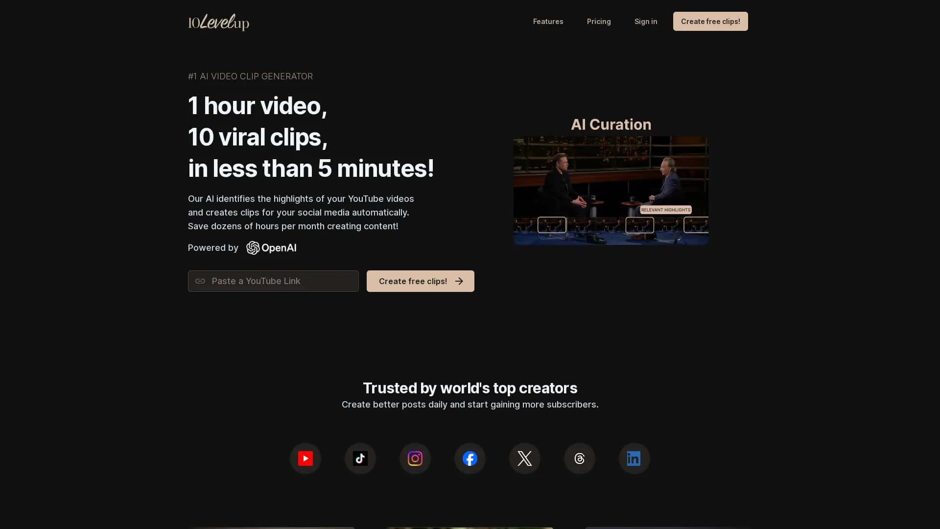 10levelup homepage