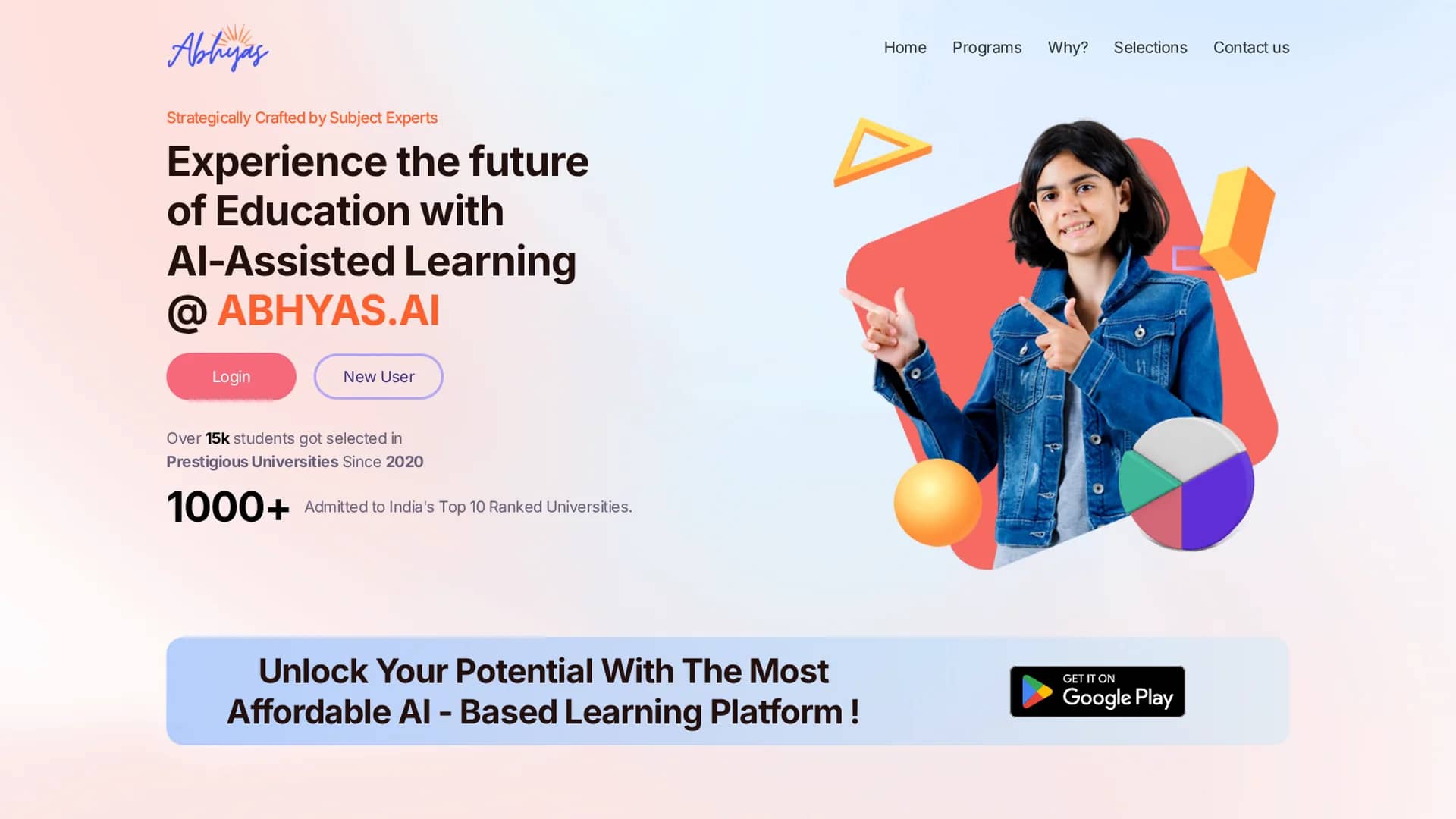 abhyas-ai homepage