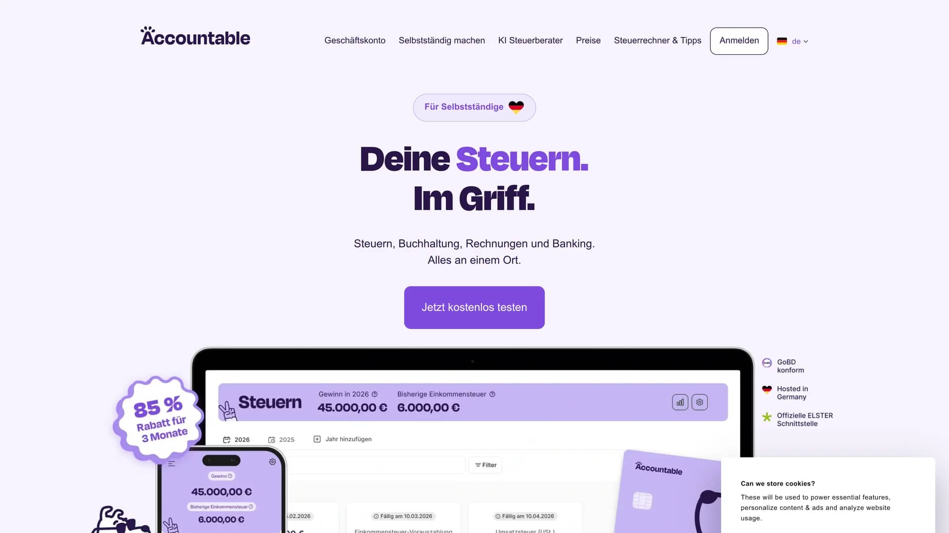 accountable-de homepage