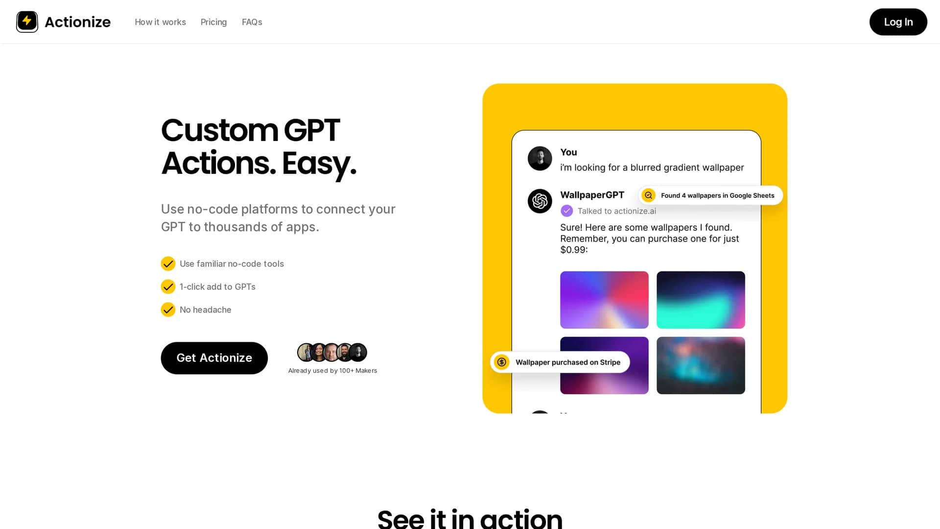 actionize-ai homepage