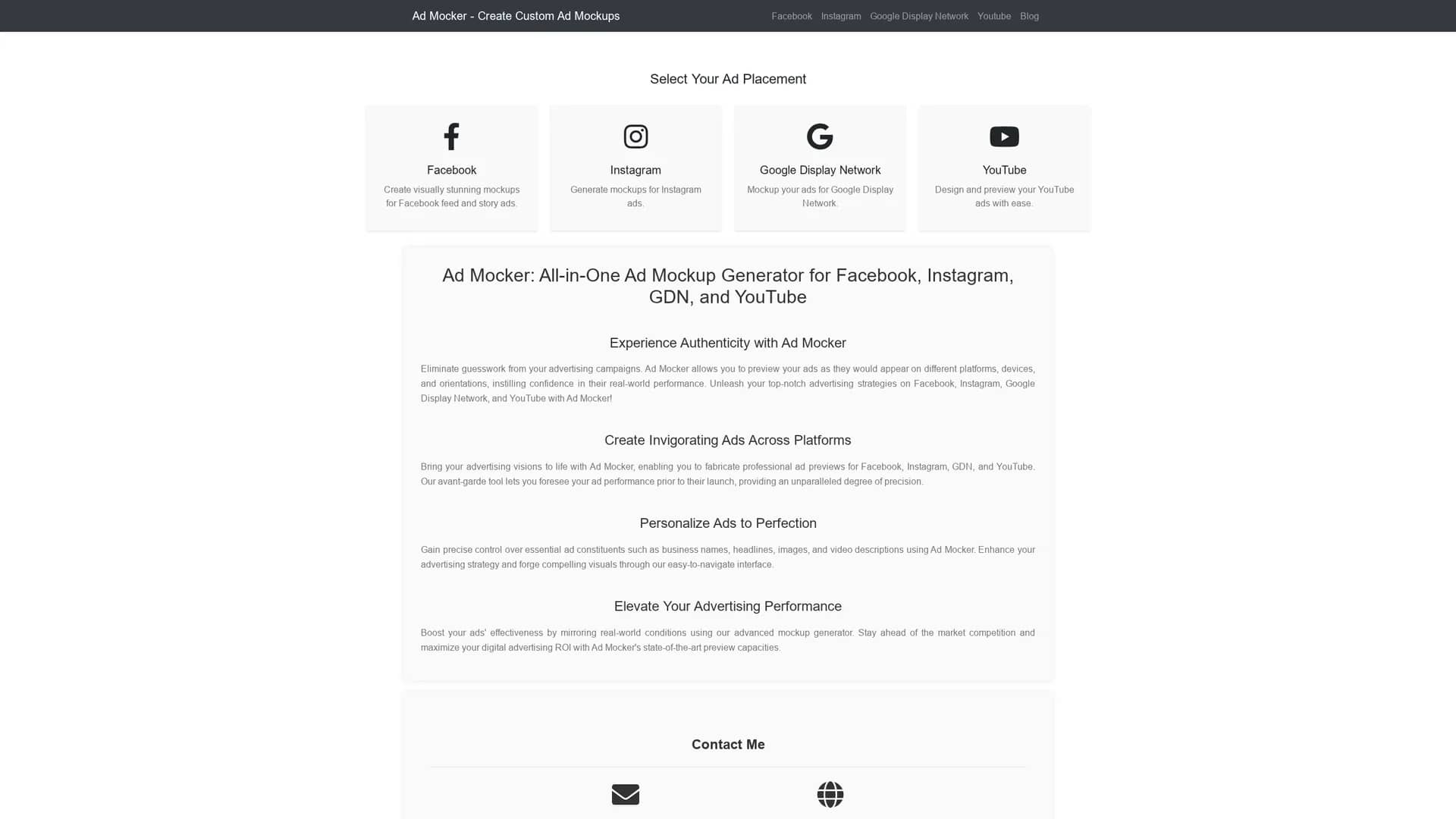 ad-mocker homepage