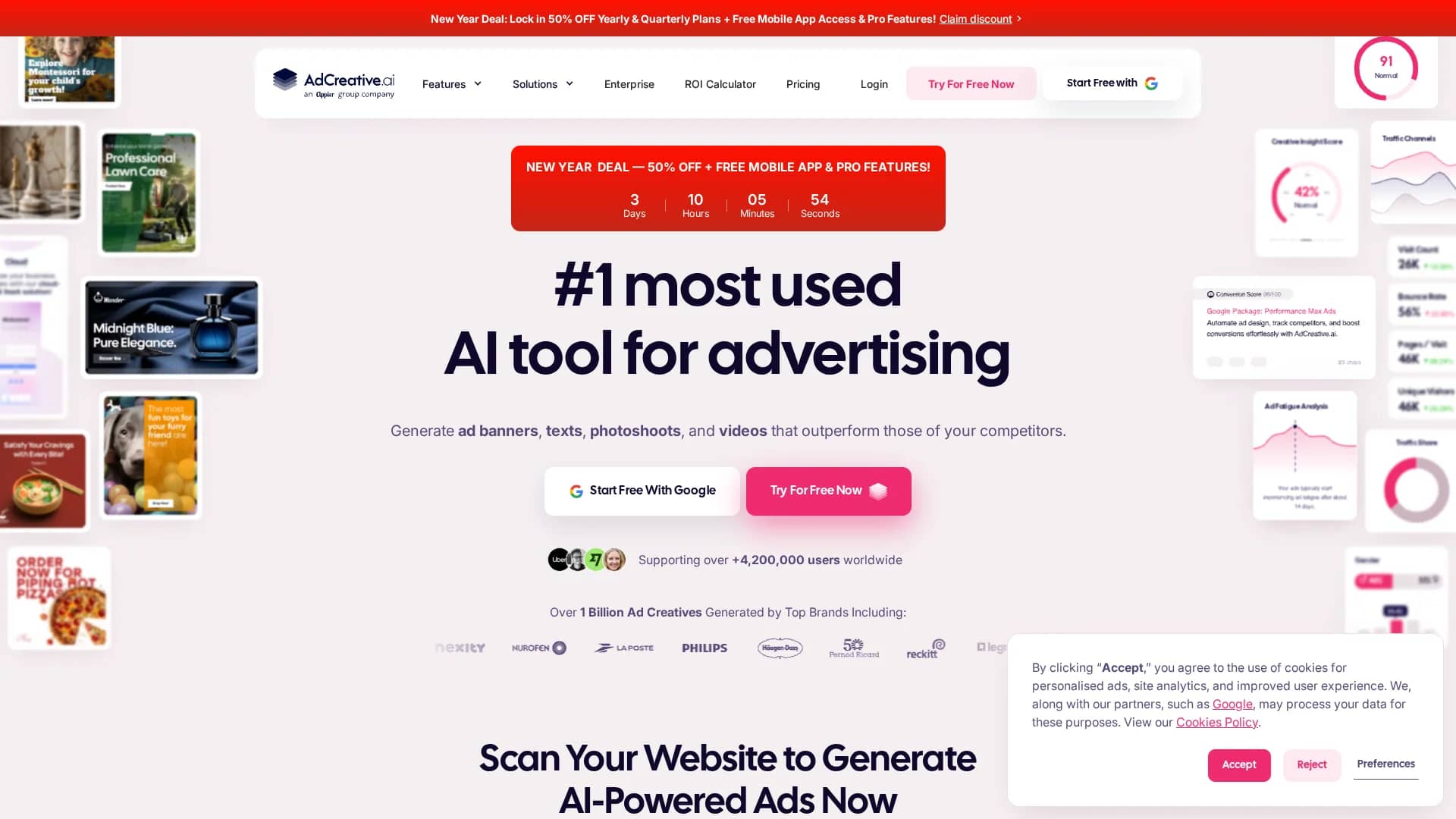 adcreative-ai homepage