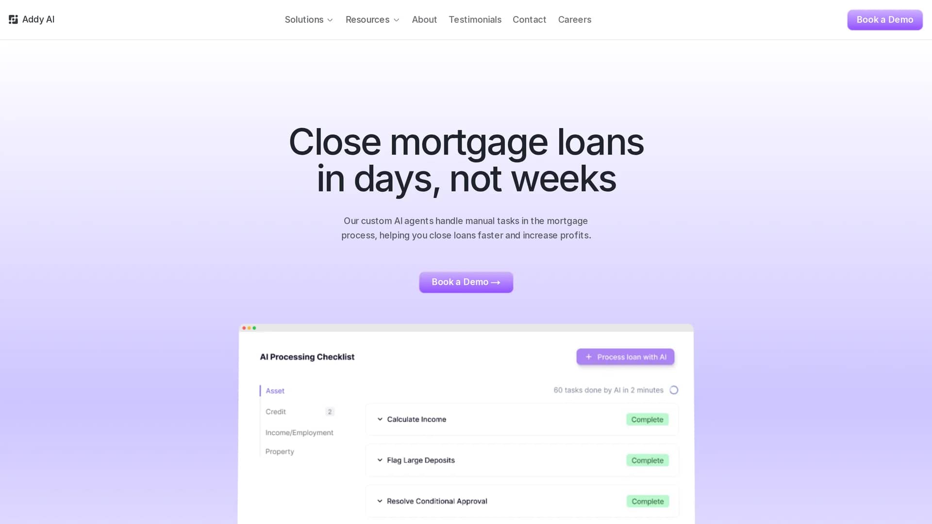 addy-ai homepage