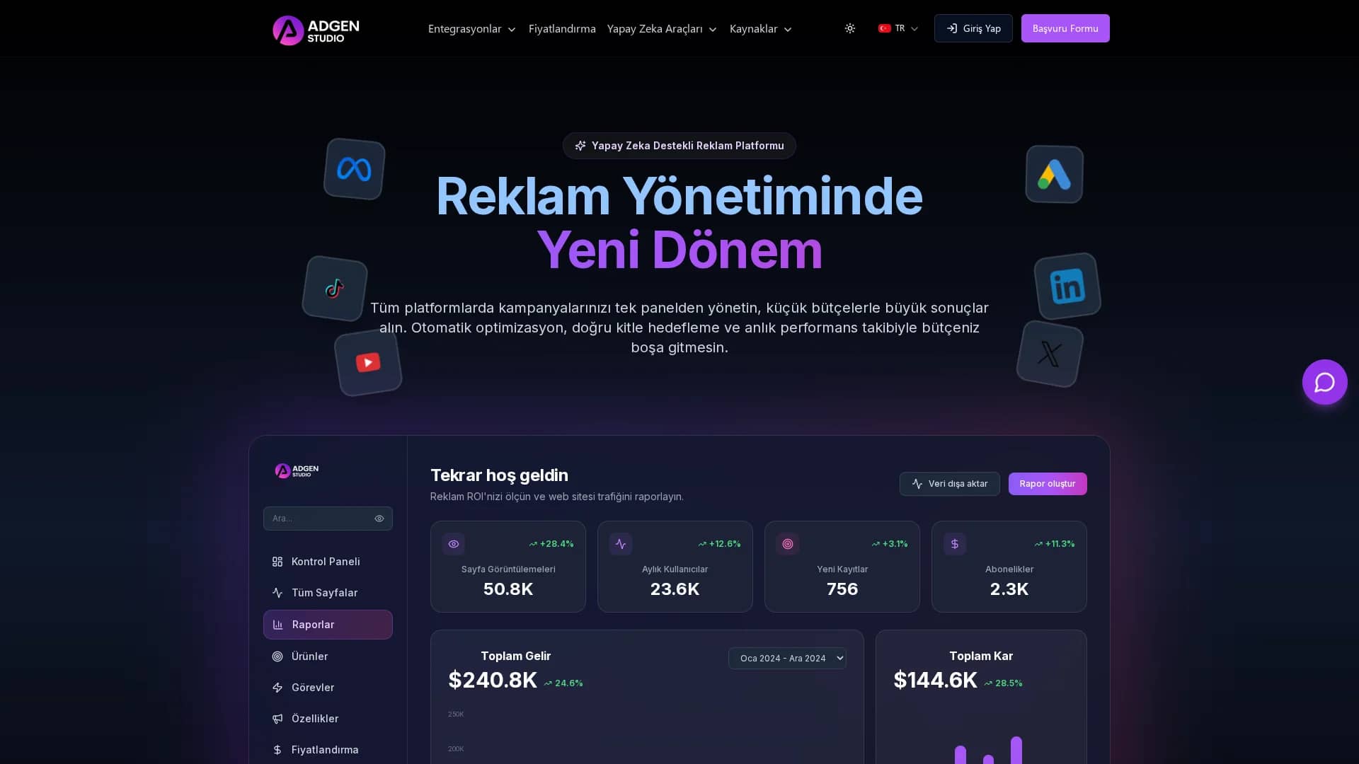 adgen-studio homepage