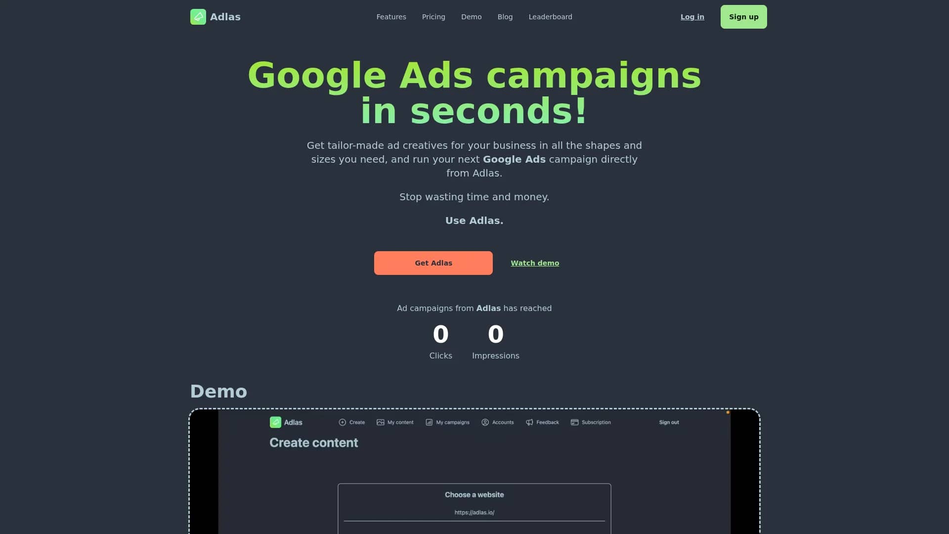 adlas-io homepage