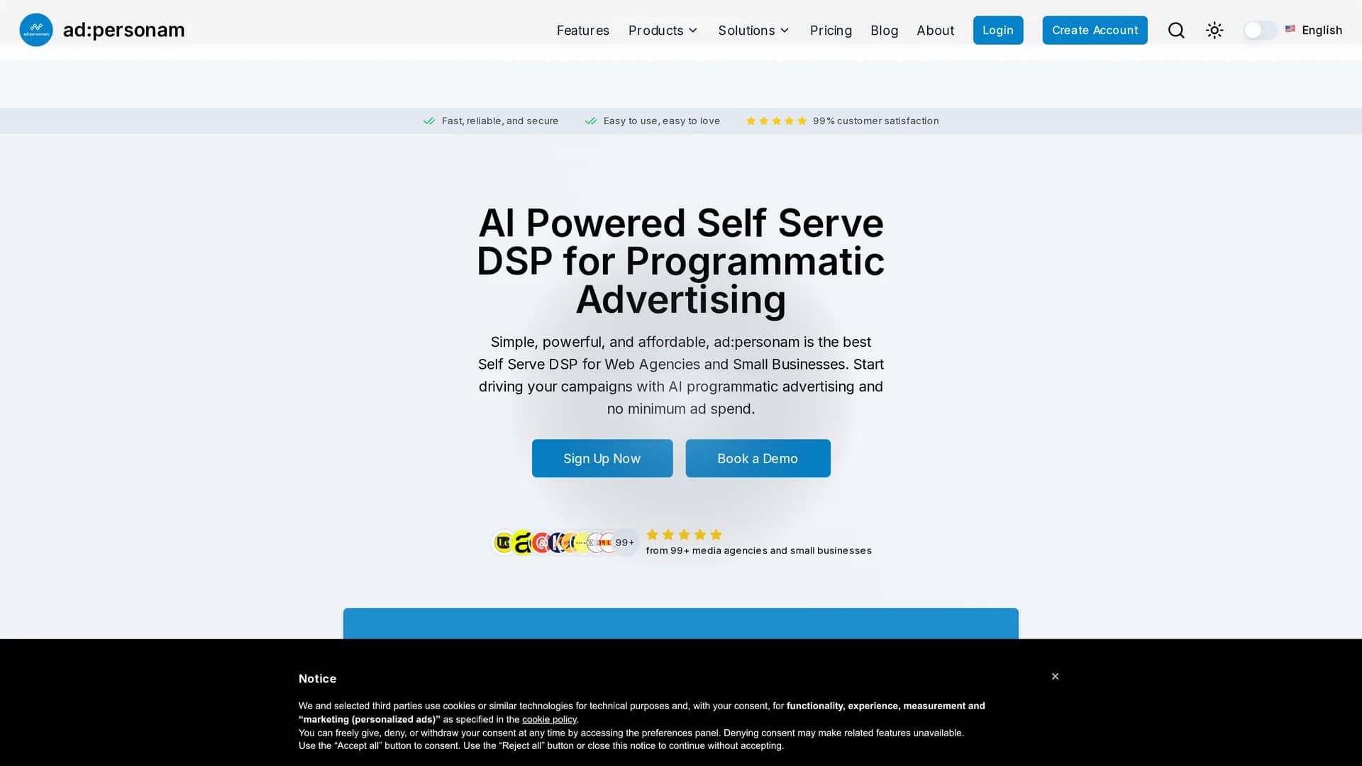 adpersonam-self-serve-dsp homepage