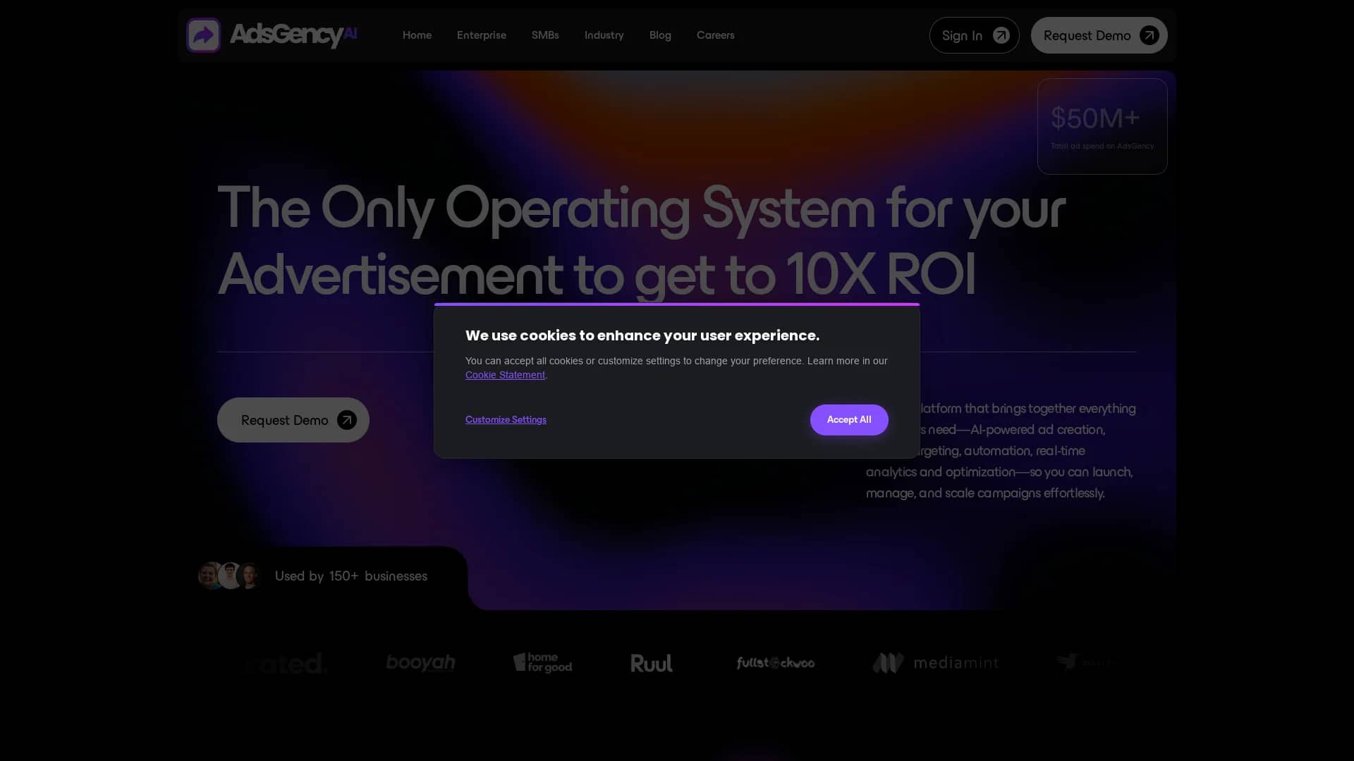 adsgency-ai-mvp homepage