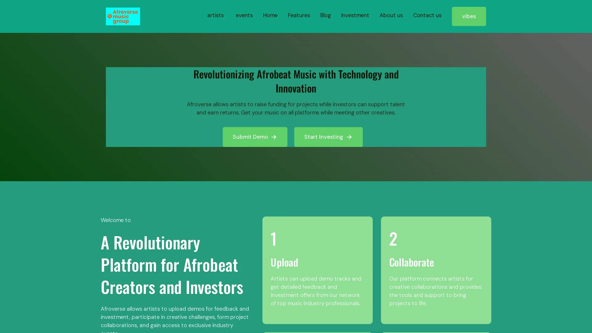 afroverse homepage