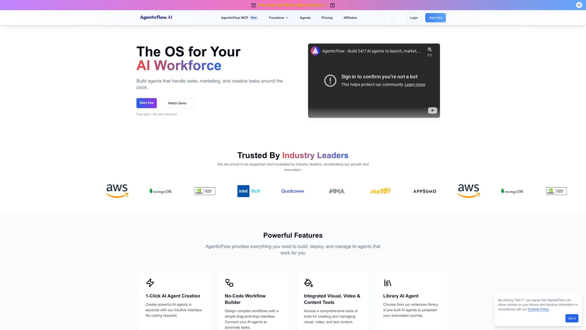 agenticflow-ai homepage