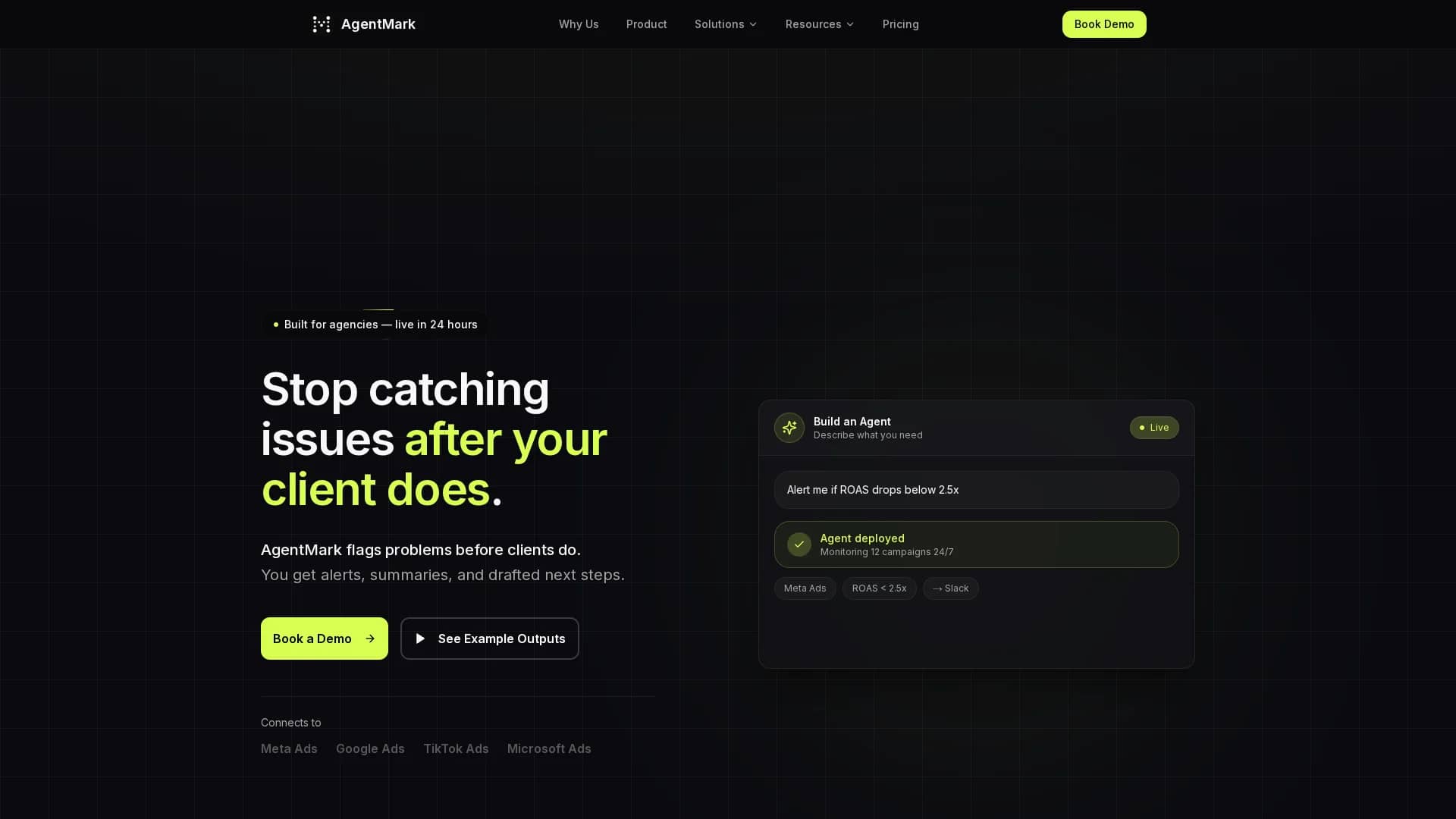 agentmark homepage