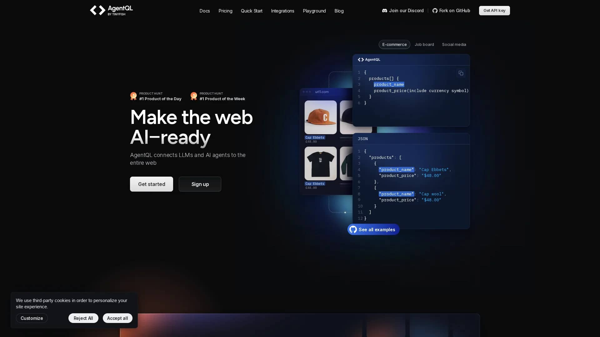 agentql homepage