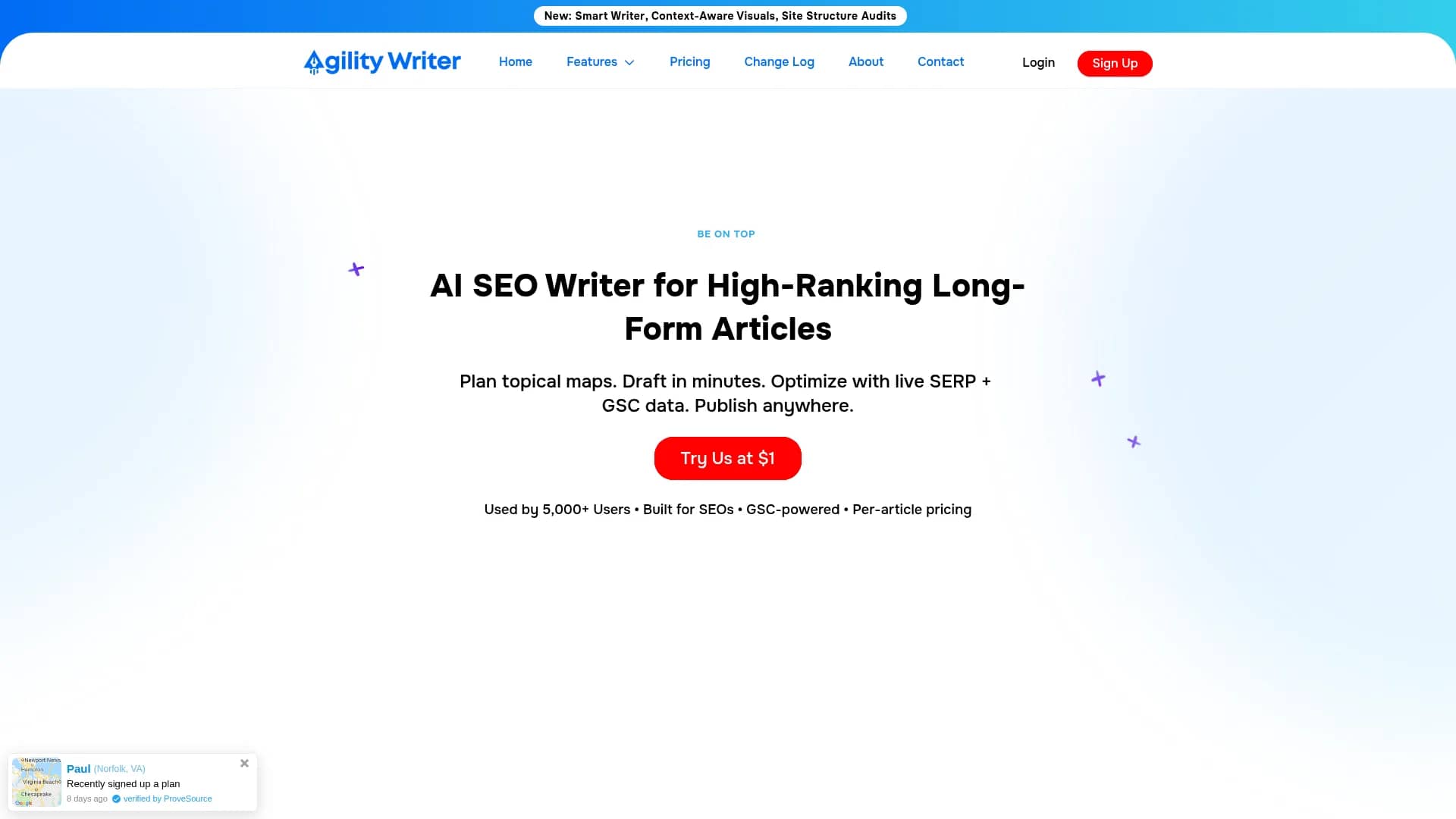 agility-writer homepage