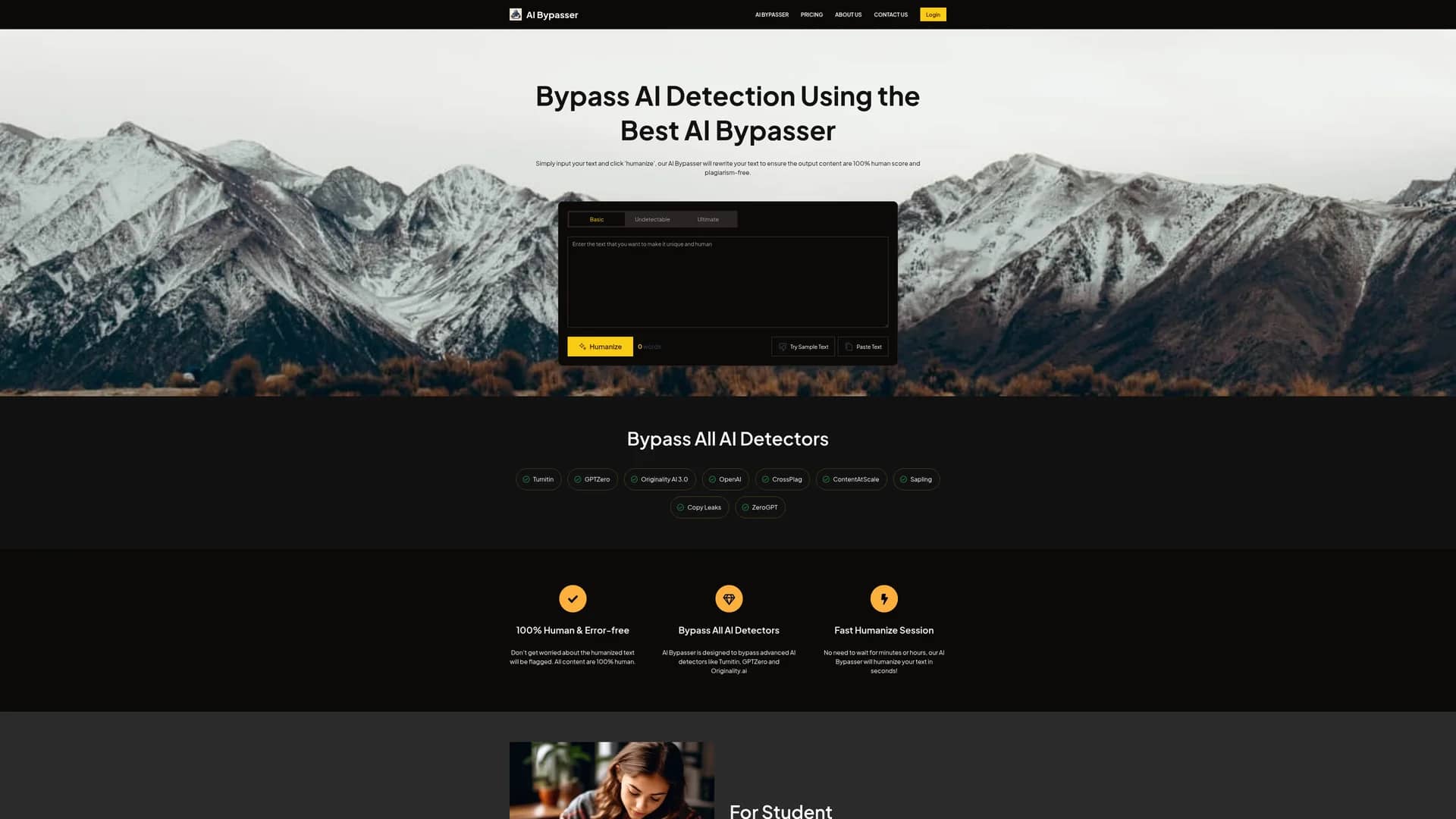 ai-bypasser-ai homepage