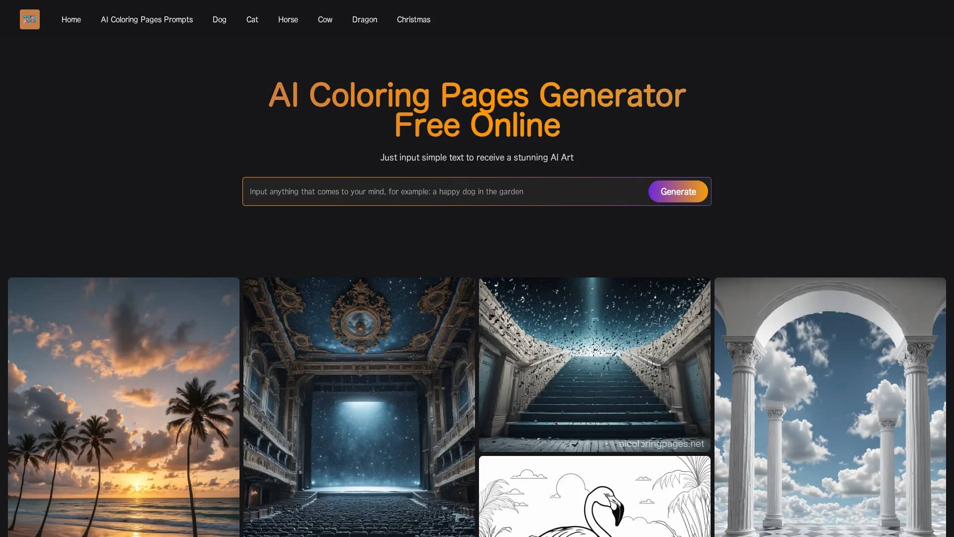 ai-coloring-pages homepage