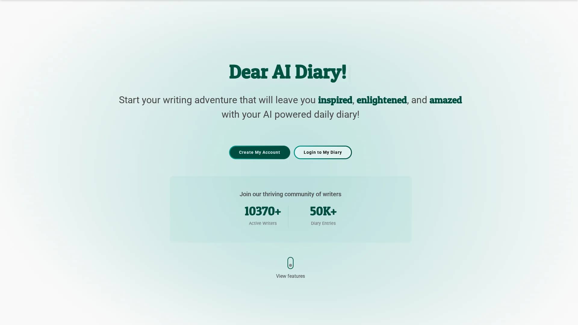 ai-diary homepage