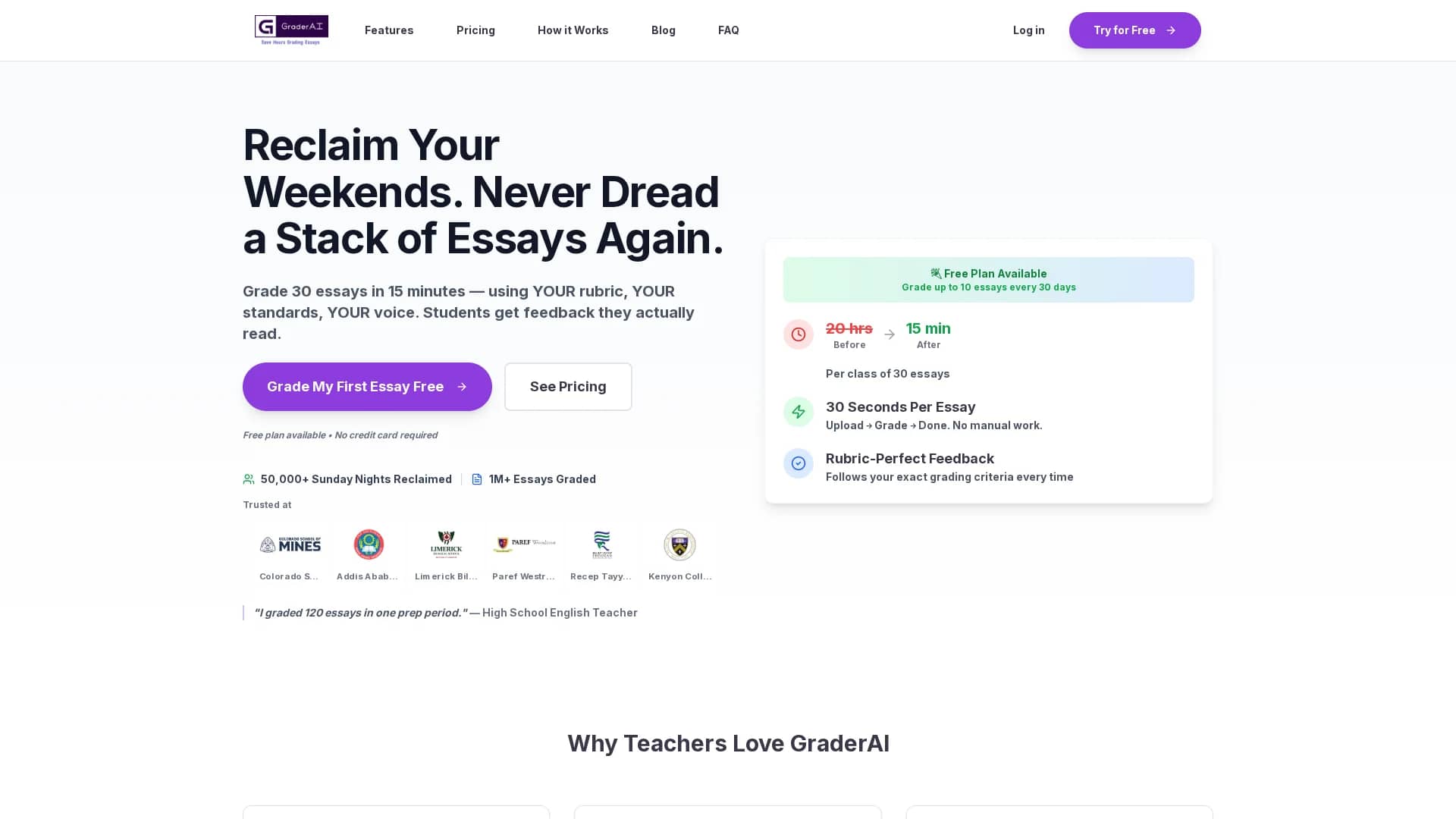 ai-essay-grader homepage