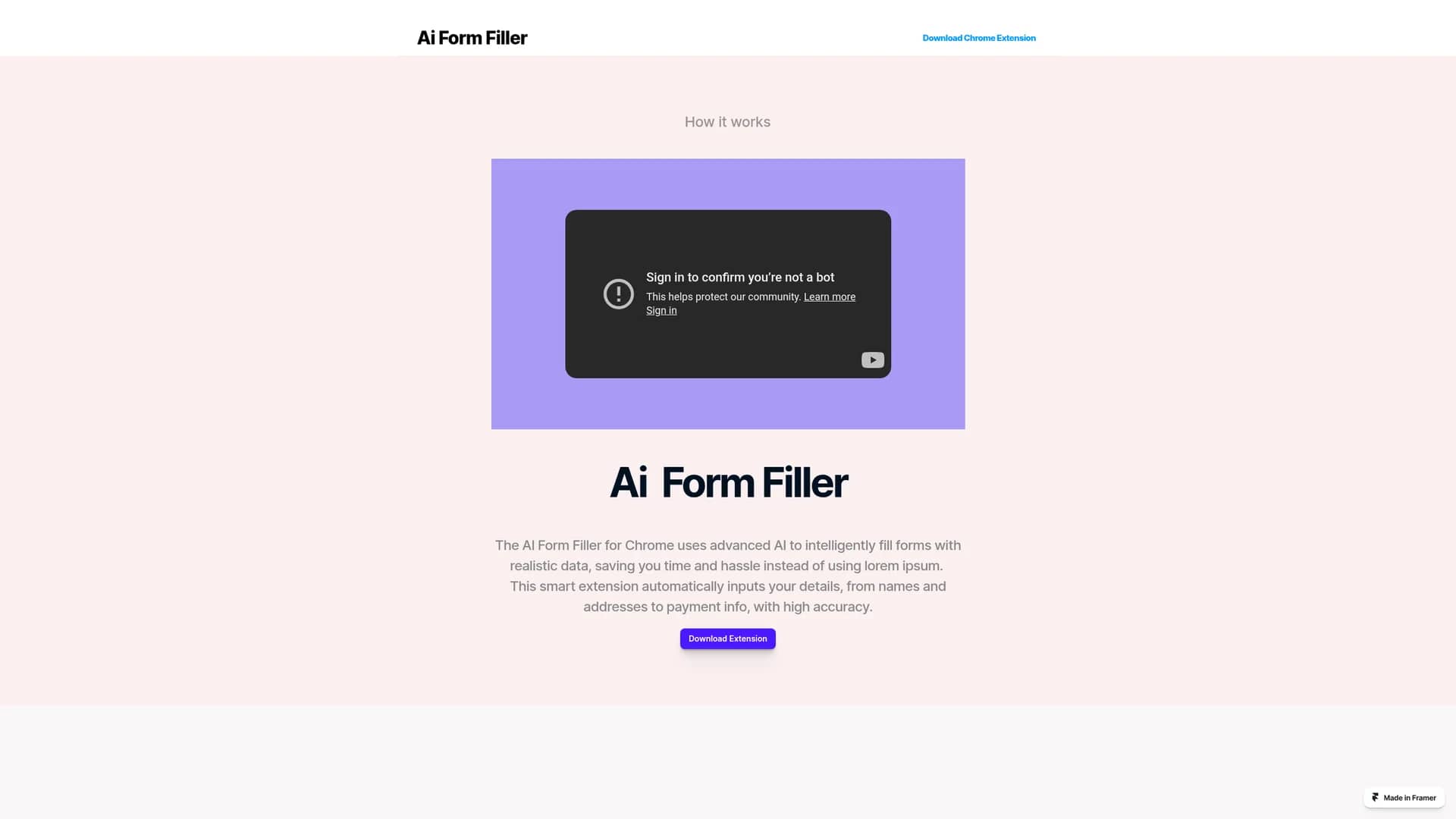 ai-form-filler homepage