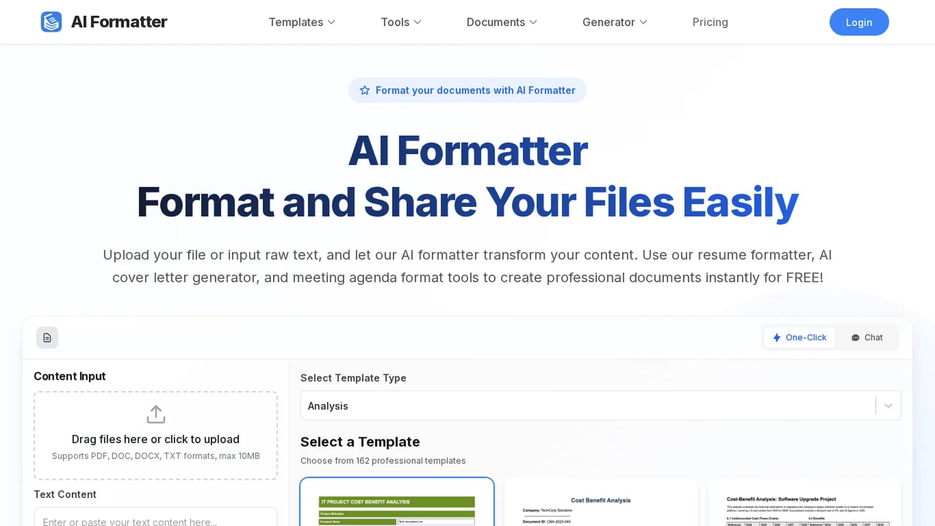 ai-formatter-net homepage