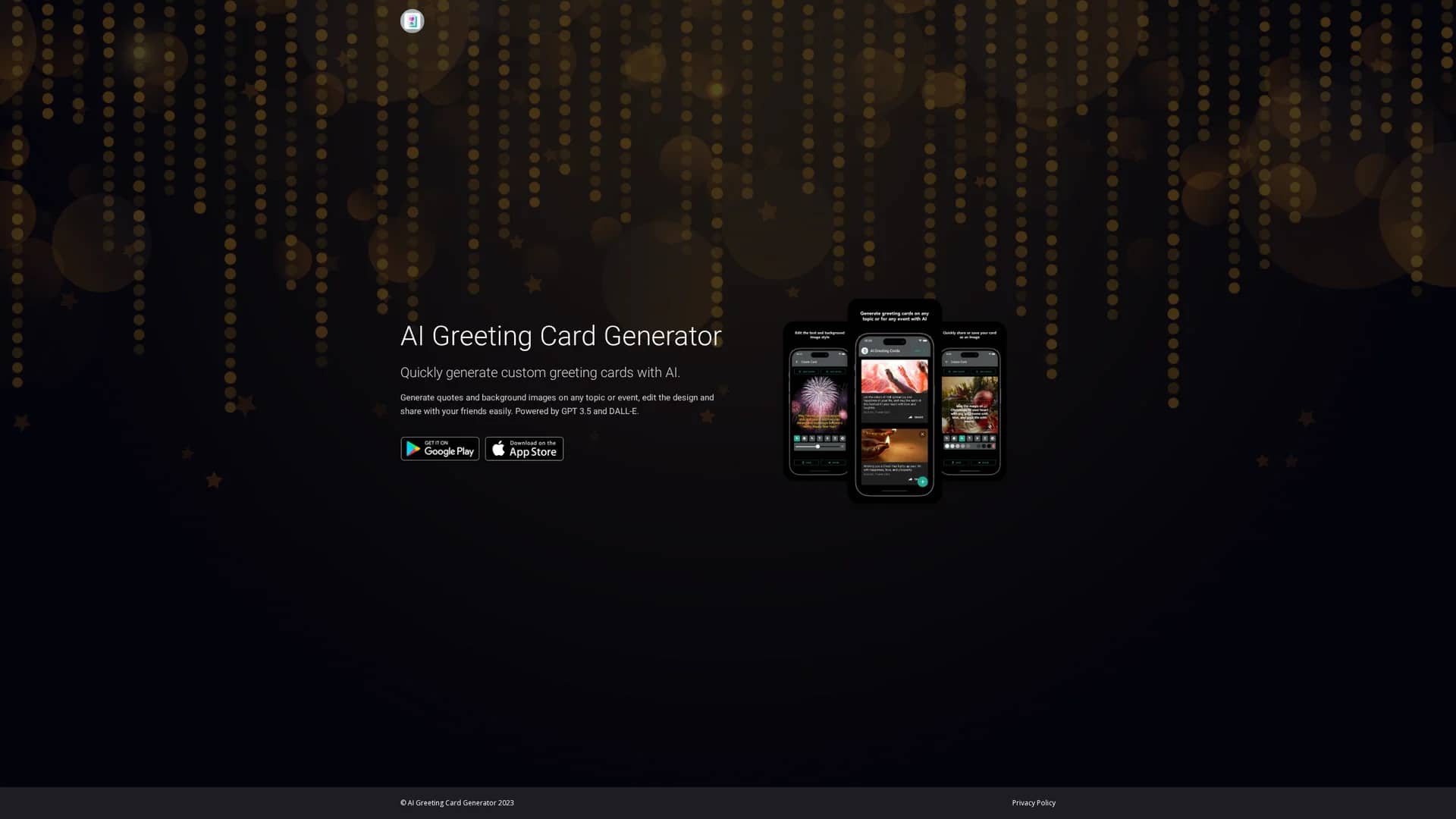 ai-greeting-card-generator homepage