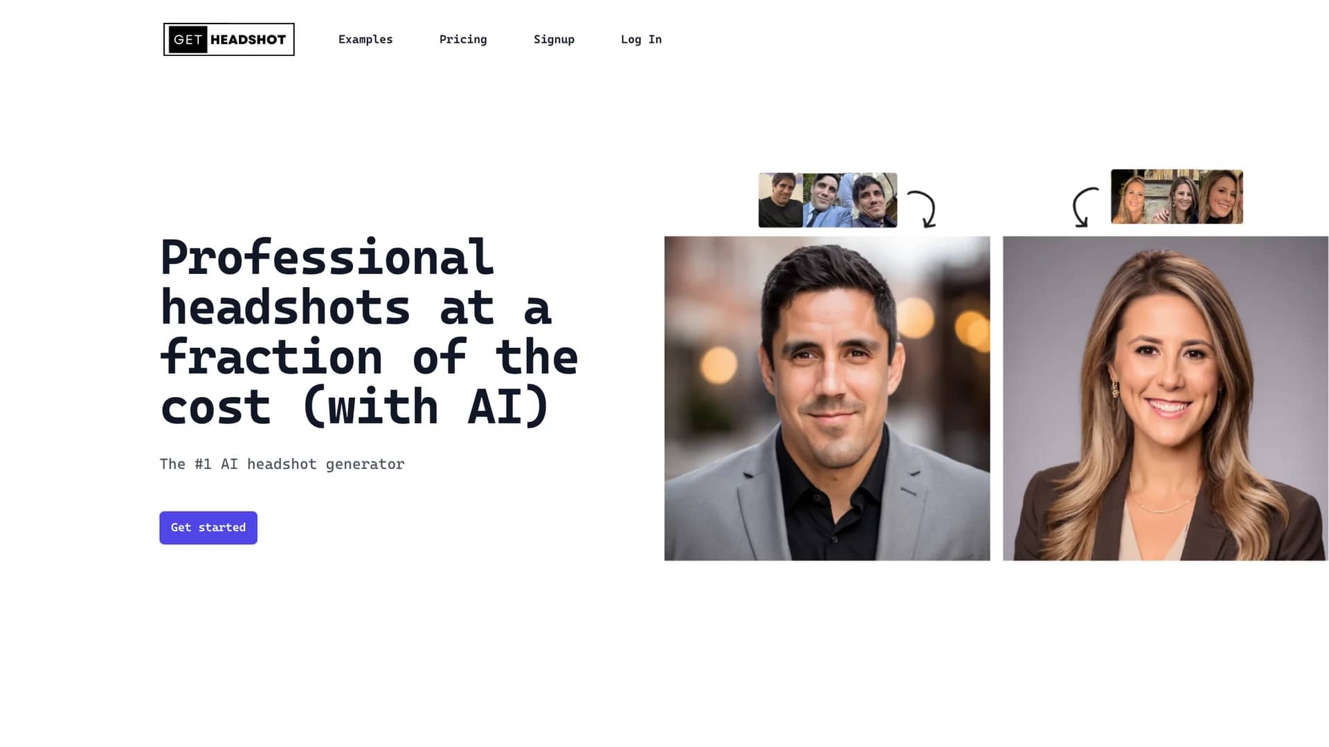 ai-headshot-generator homepage