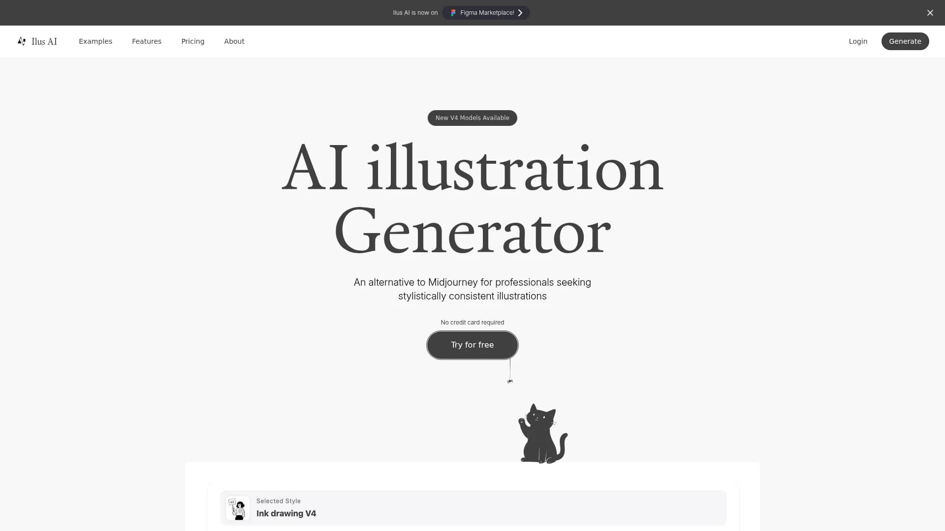 ai-illustration-generator homepage