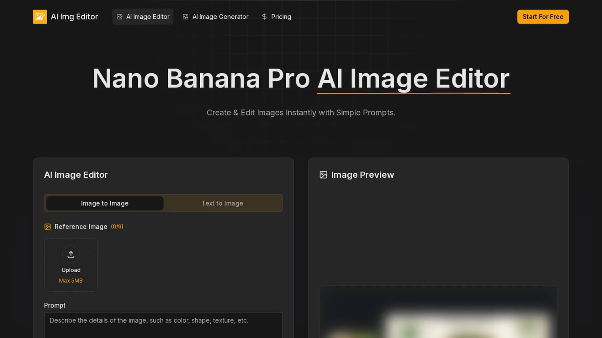 ai-image-editor-ai homepage