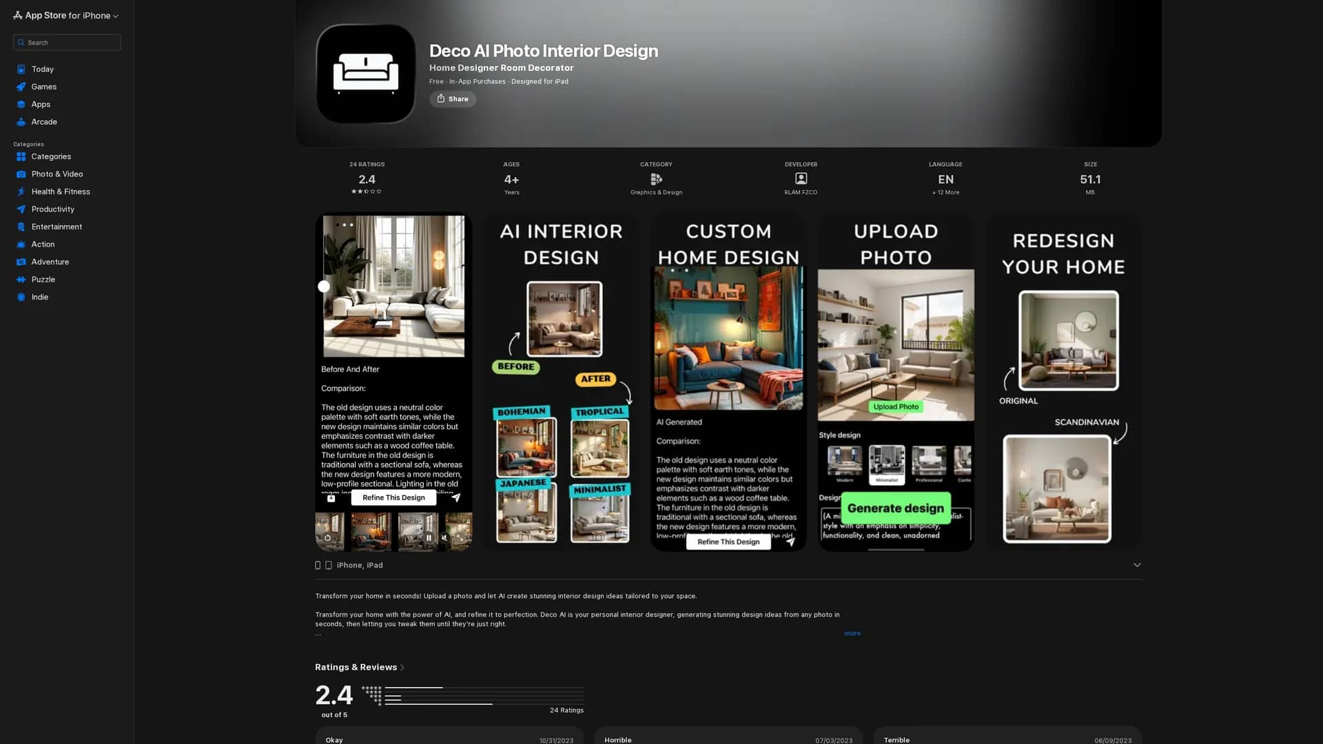 ai-interior-design homepage