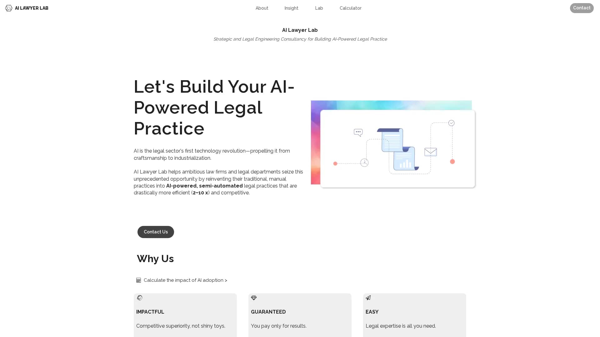 ai-lawyer-lab homepage