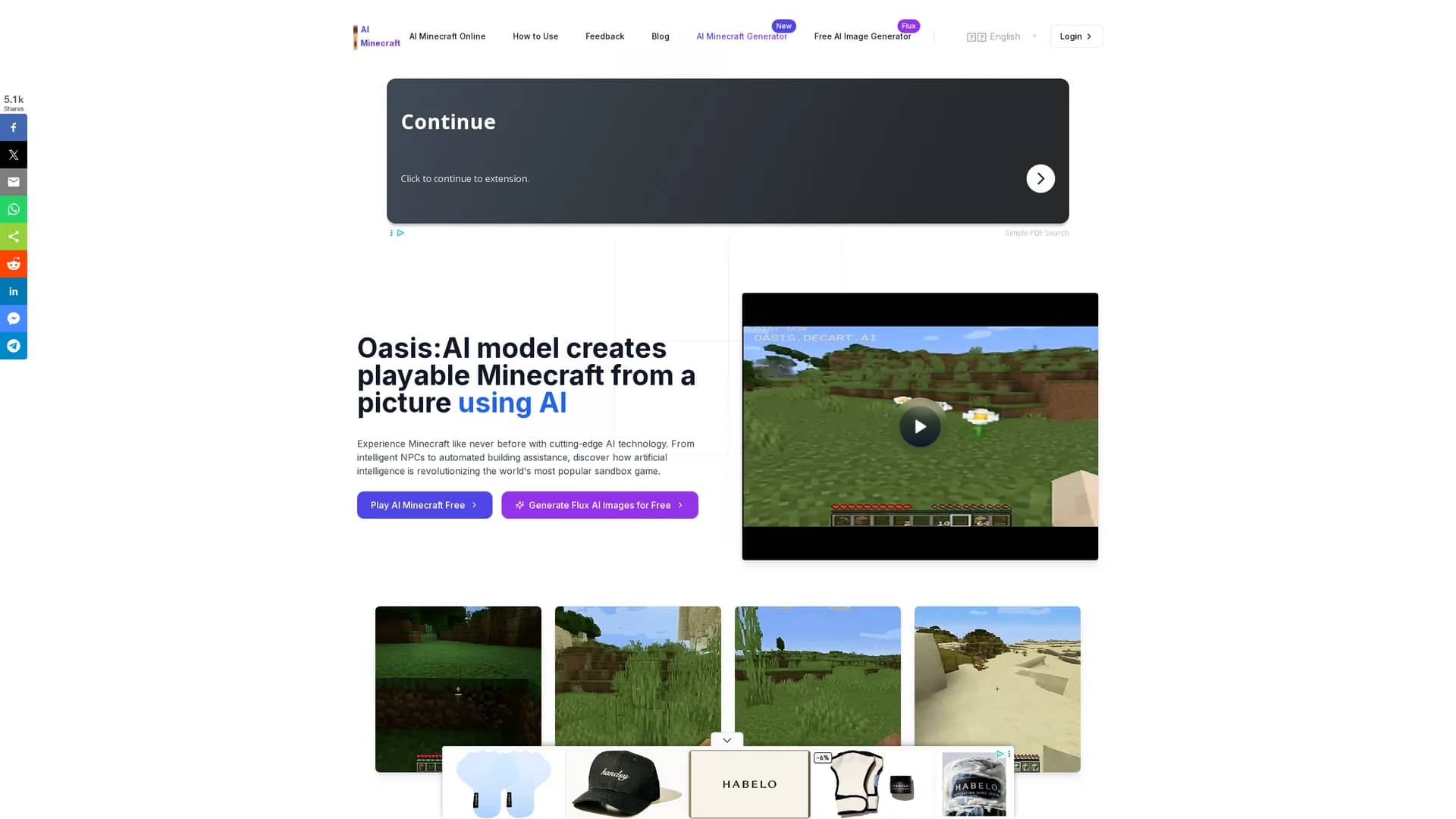 ai-minecraft homepage
