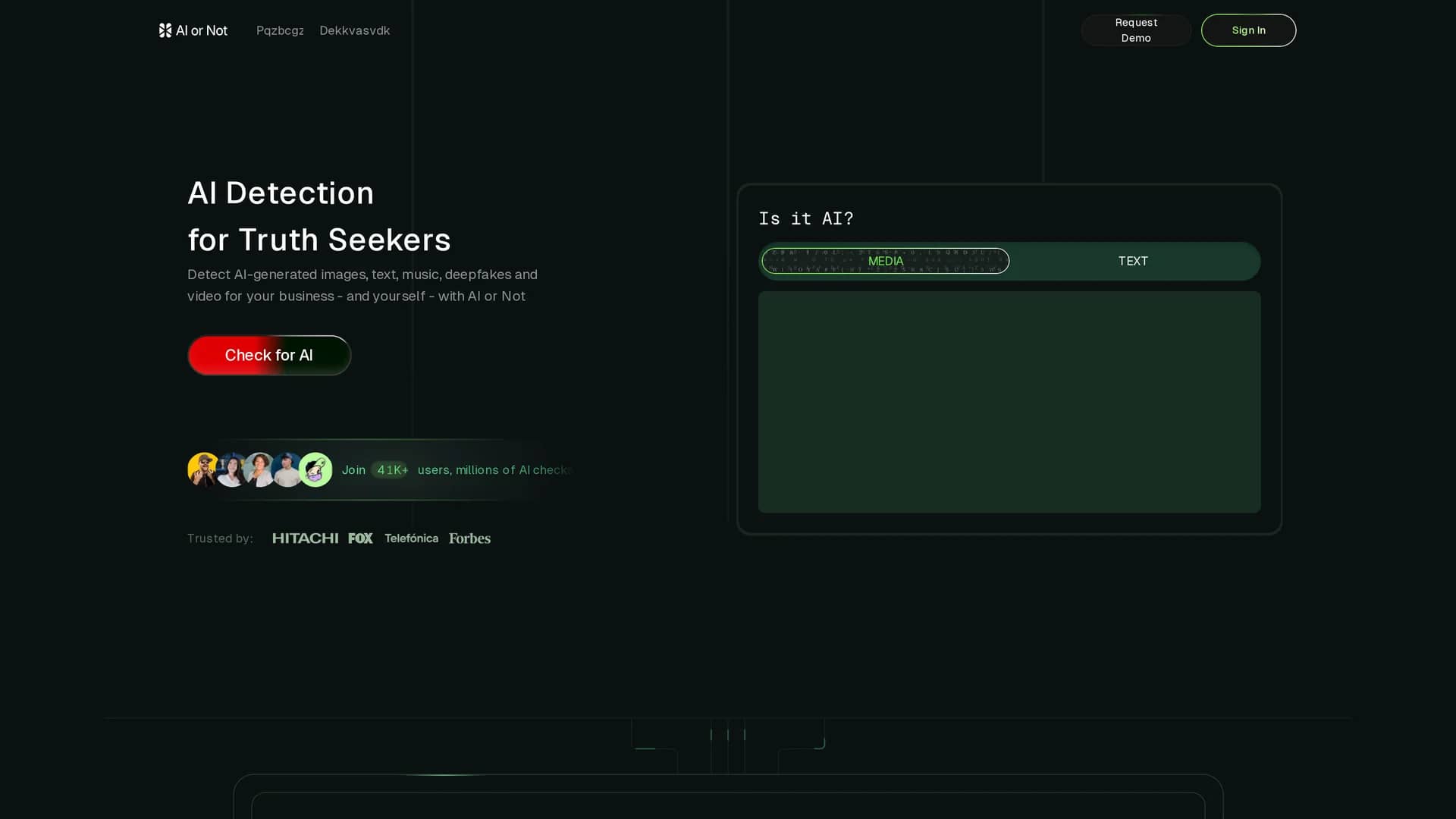 ai-or-not homepage
