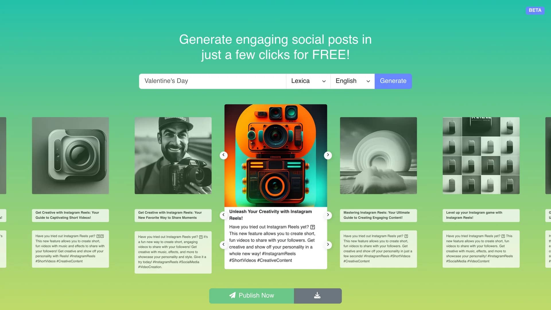 ai-powered-post-generator homepage