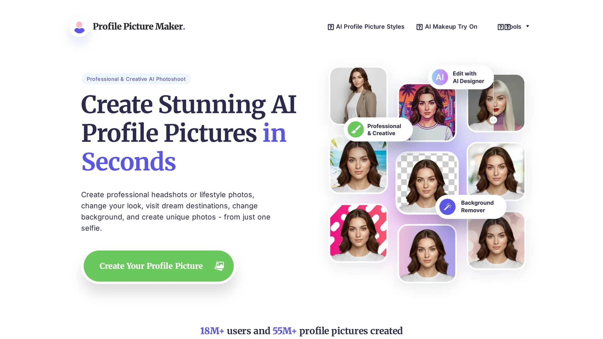 ai-profile-picture-maker homepage