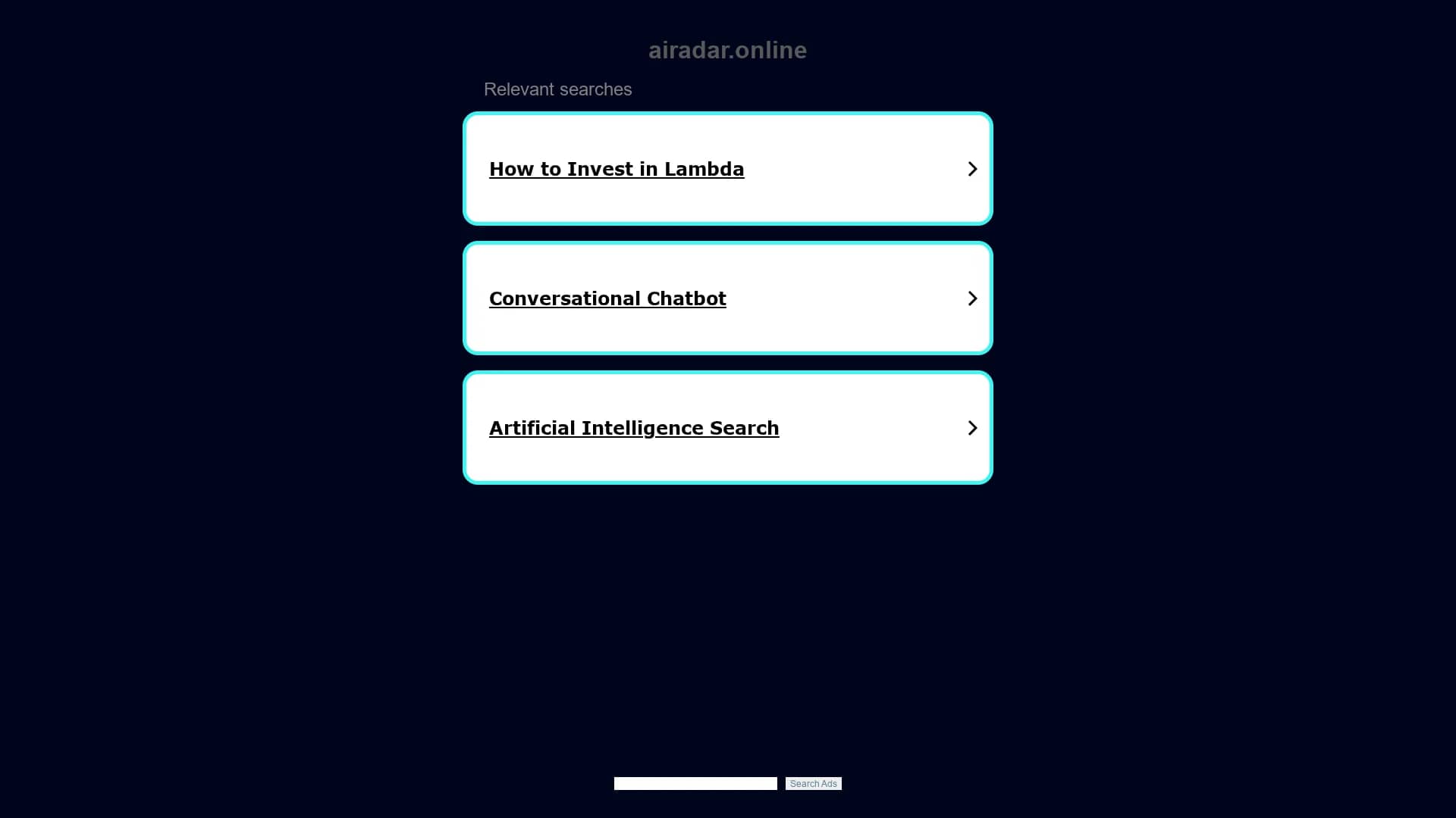 ai-radar homepage