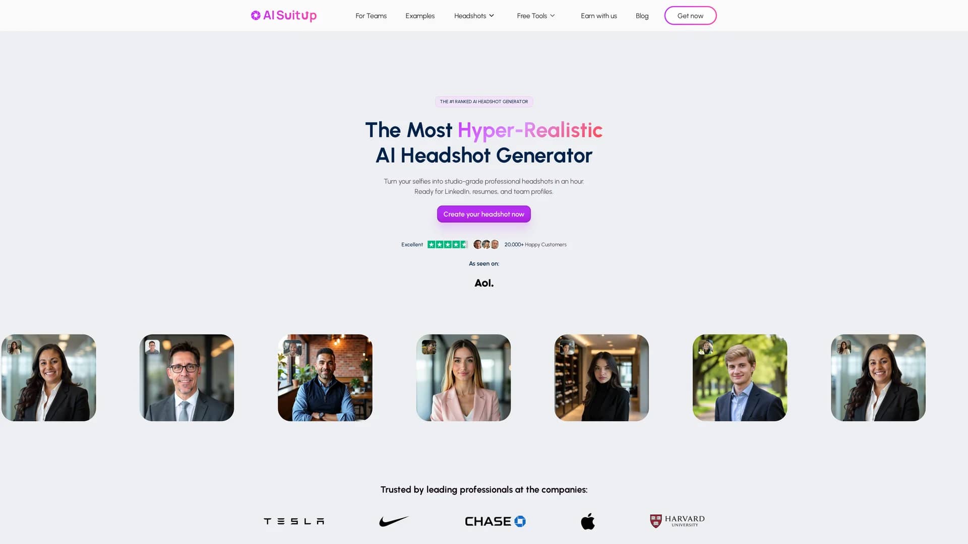 ai-suitup homepage