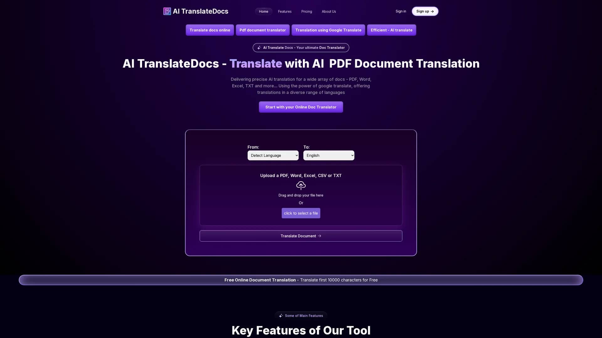 ai-translatedocs homepage