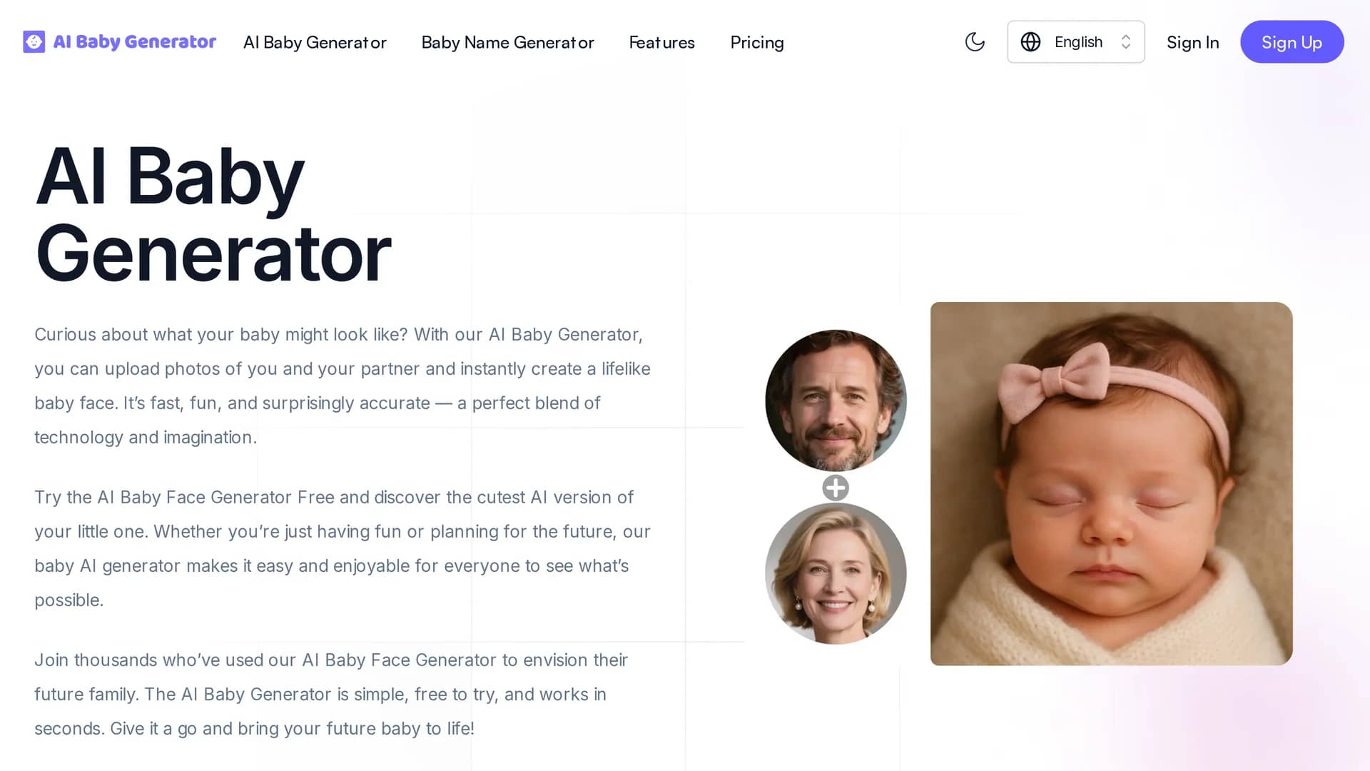 aibabygenerator-art homepage