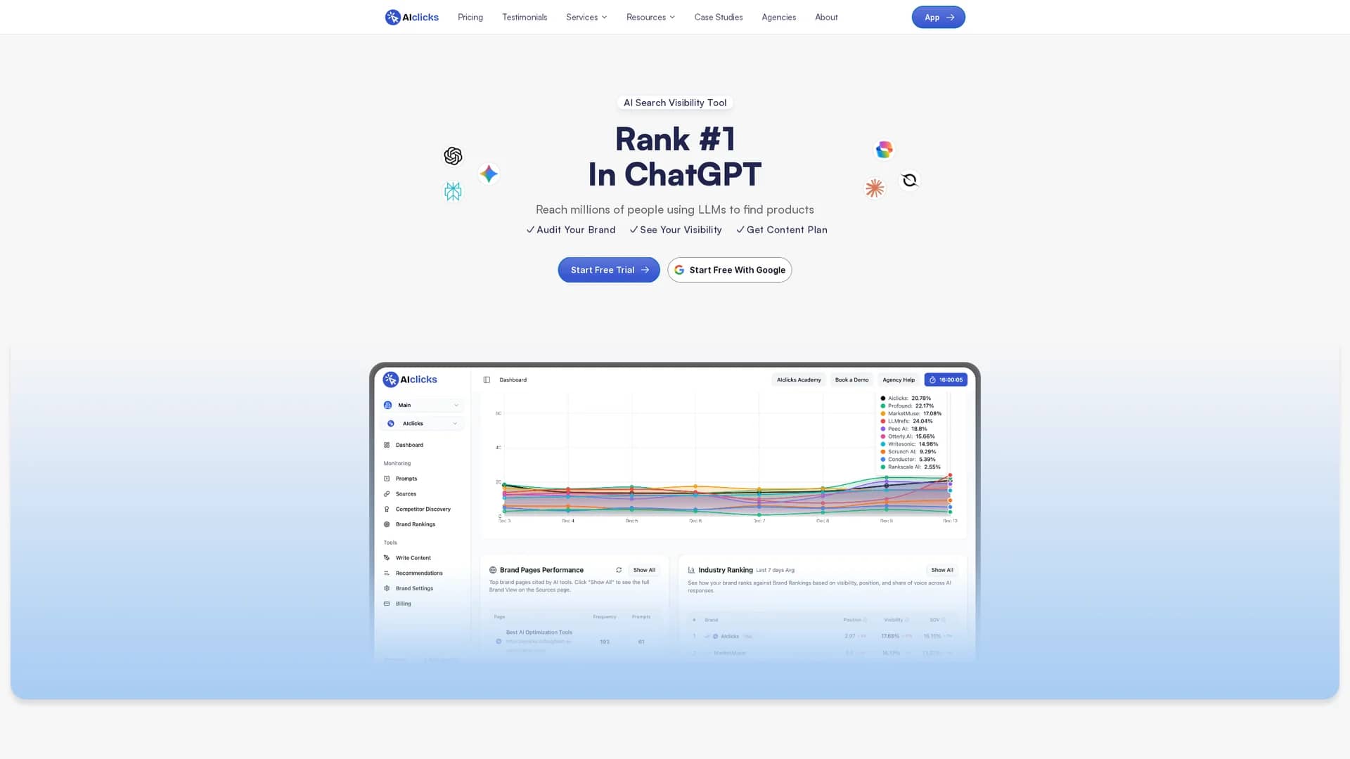 aiclicks homepage