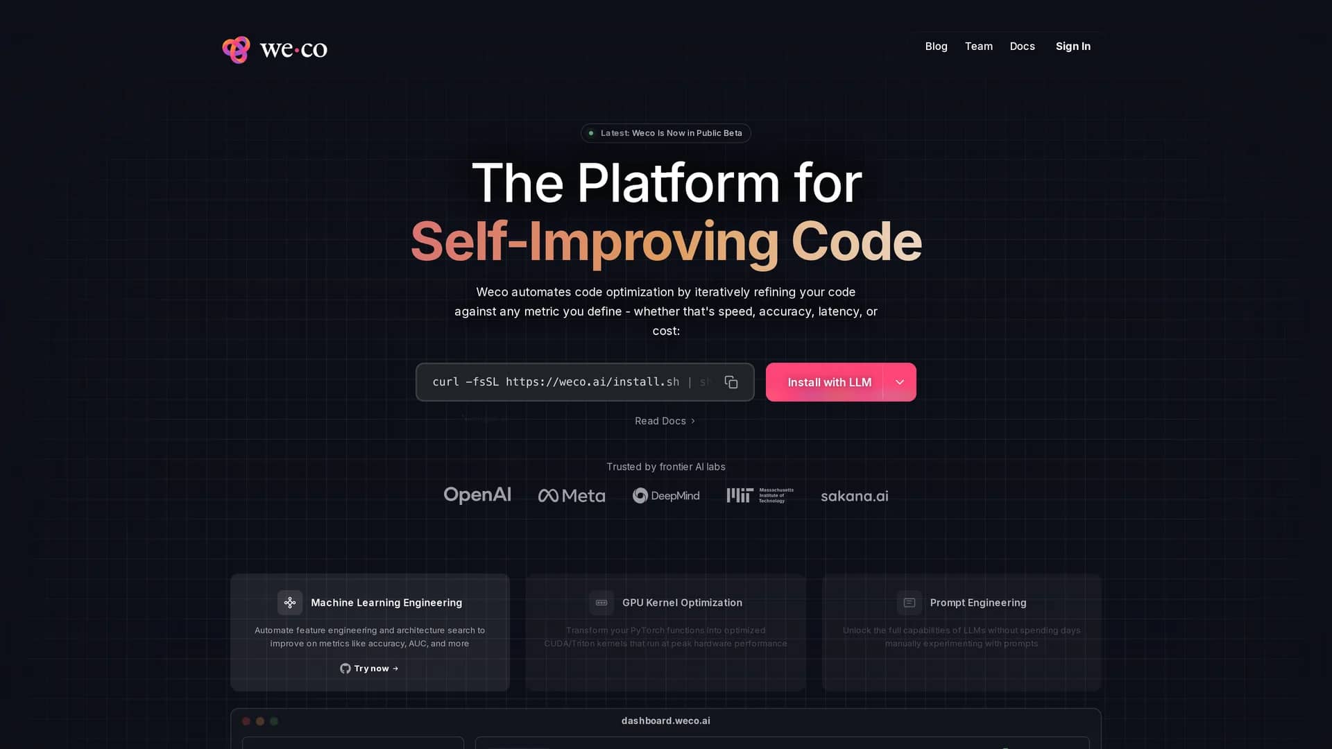 aide-by-weco homepage