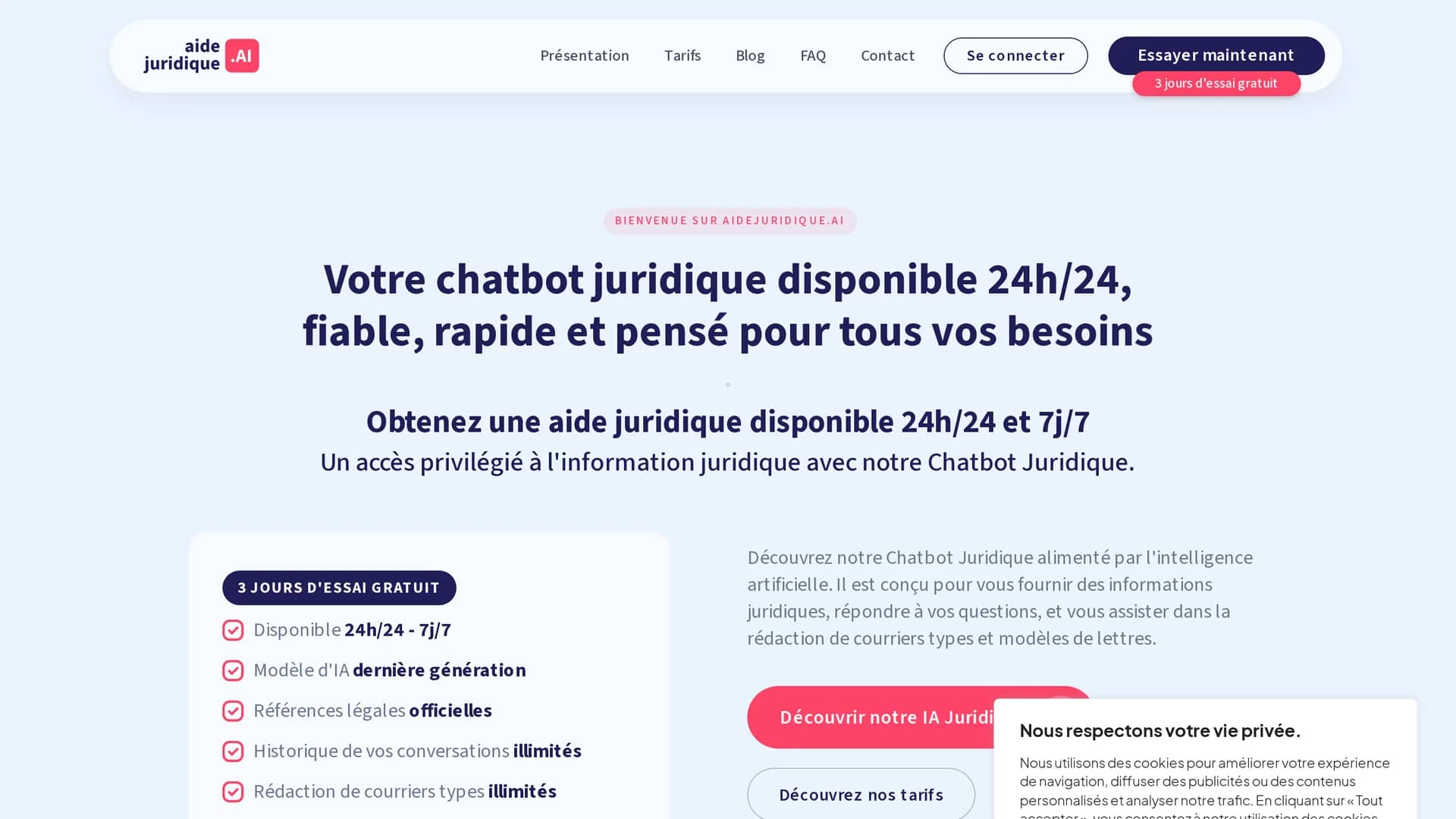 aidejuridique-ai homepage