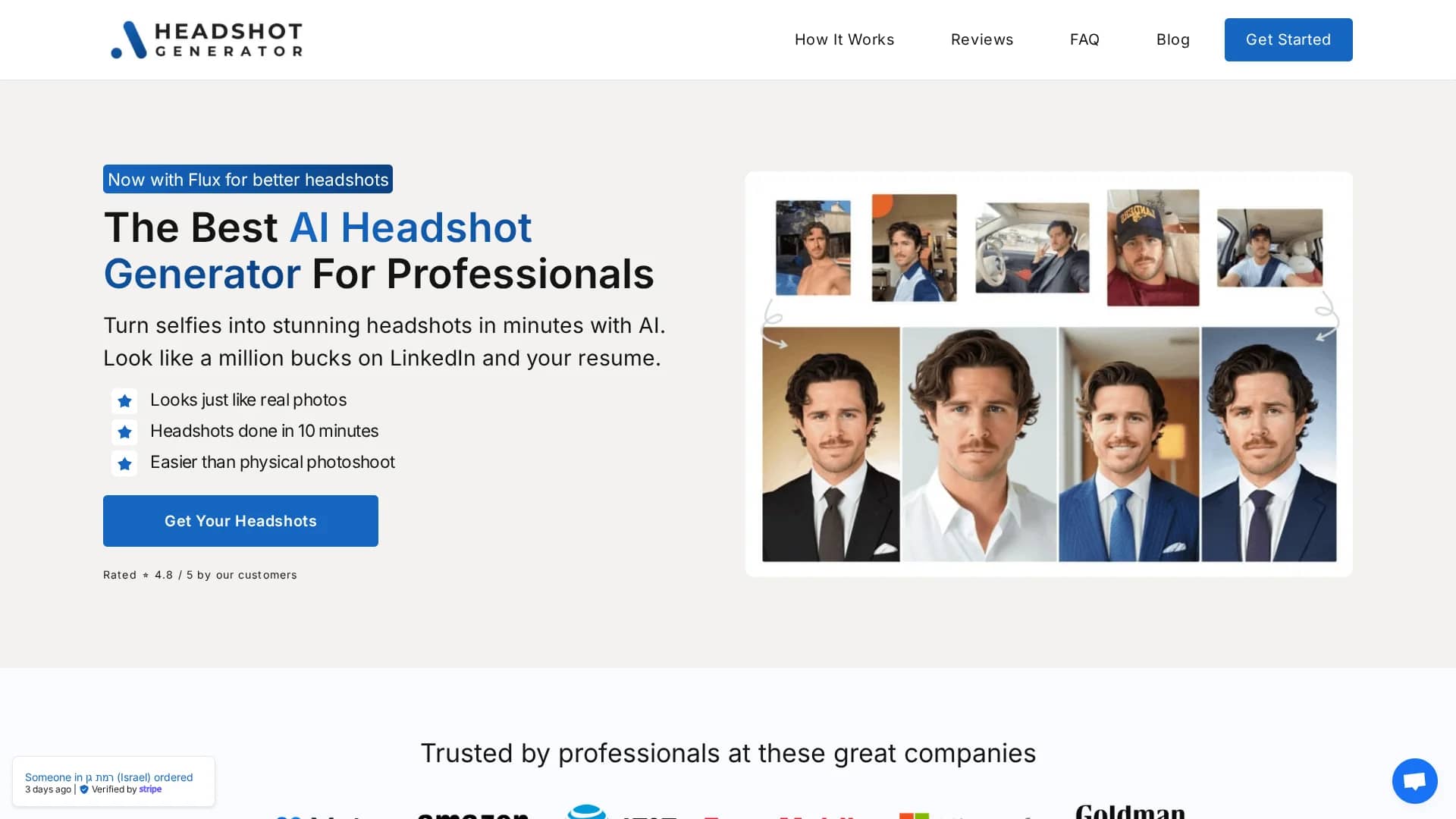 aiheadshotgenerator-com homepage