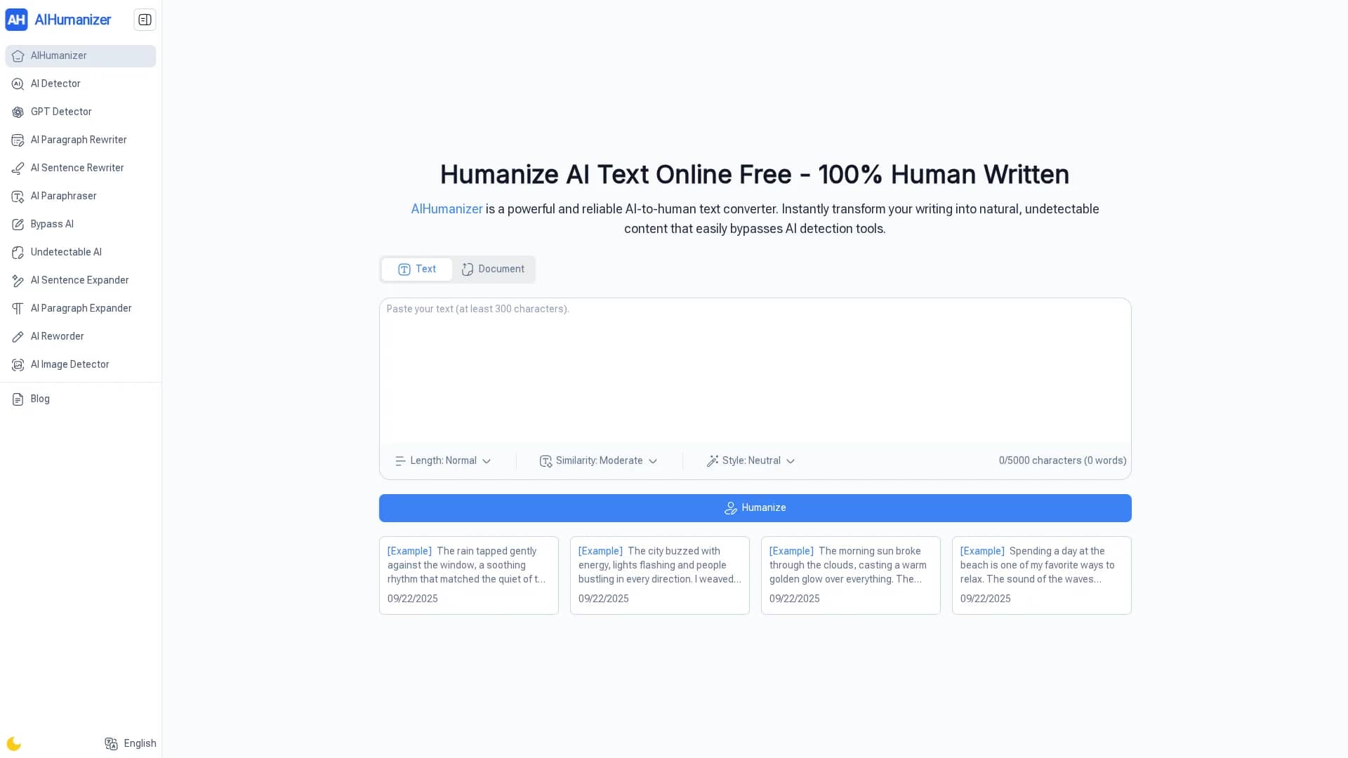 aihumanizer-work homepage