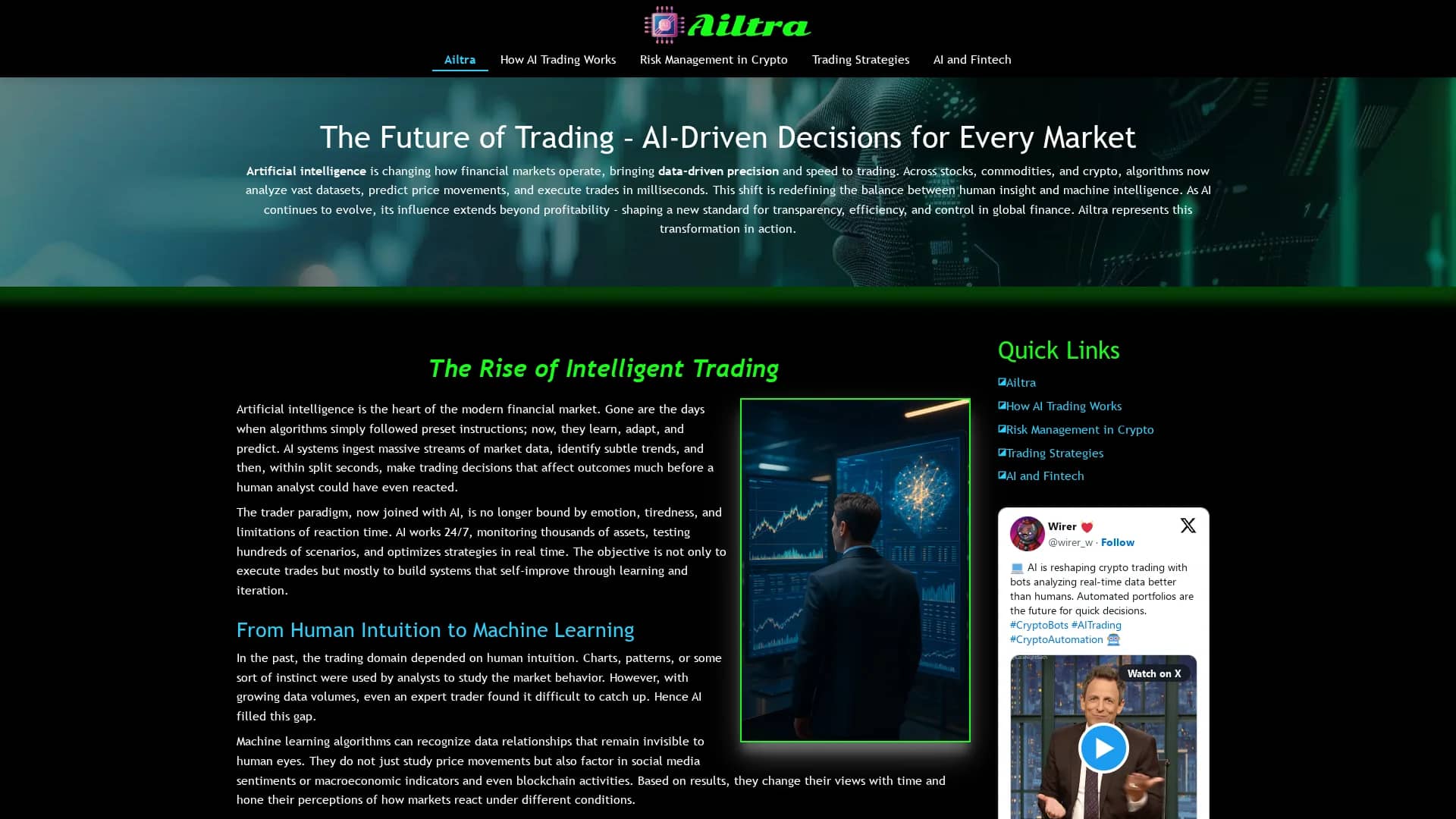 ailtra-ai homepage