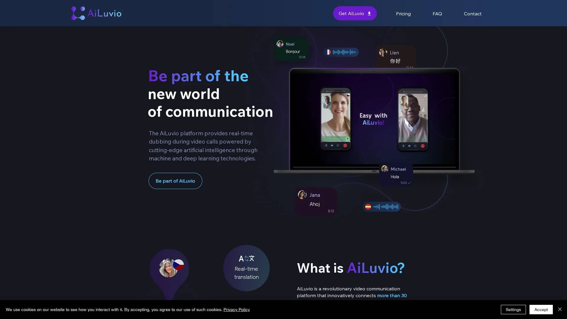 ailuvio homepage