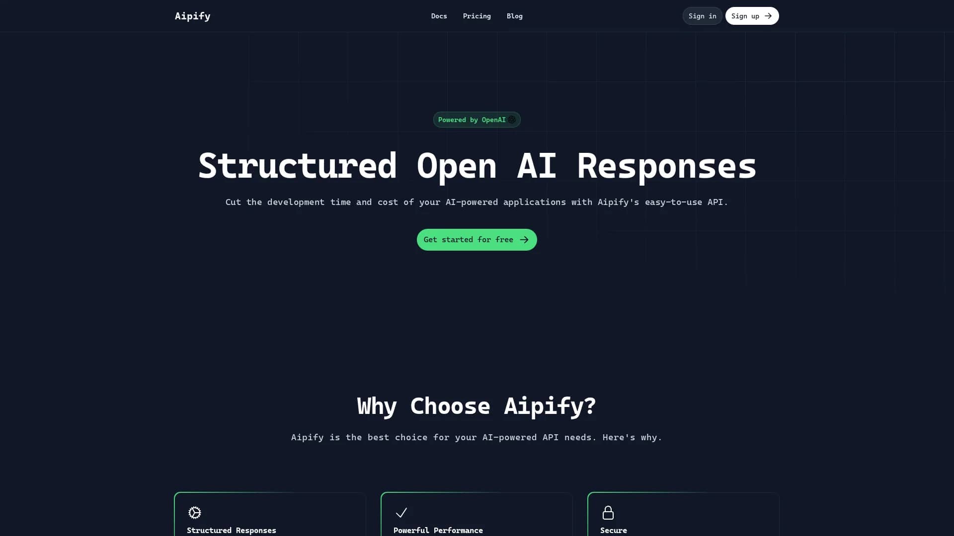 aipify homepage
