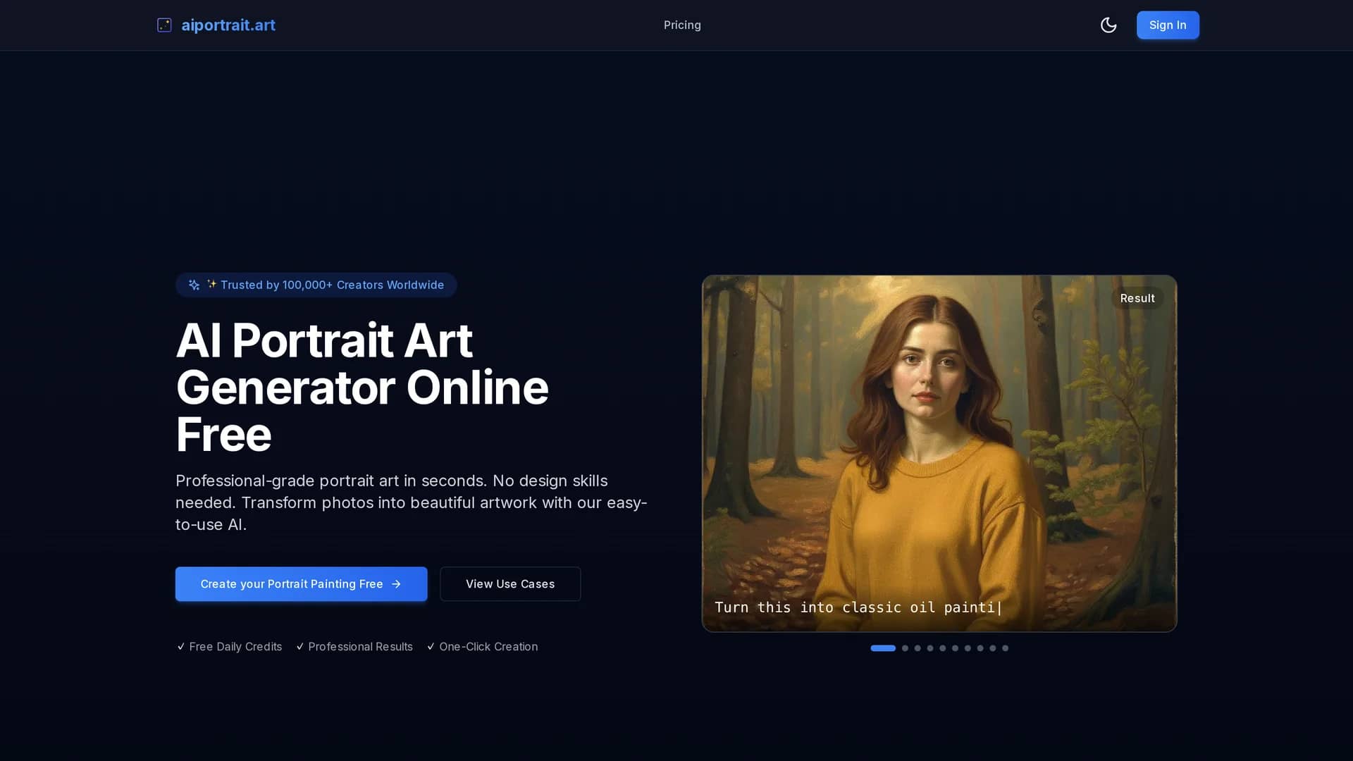 aiportrait-art homepage