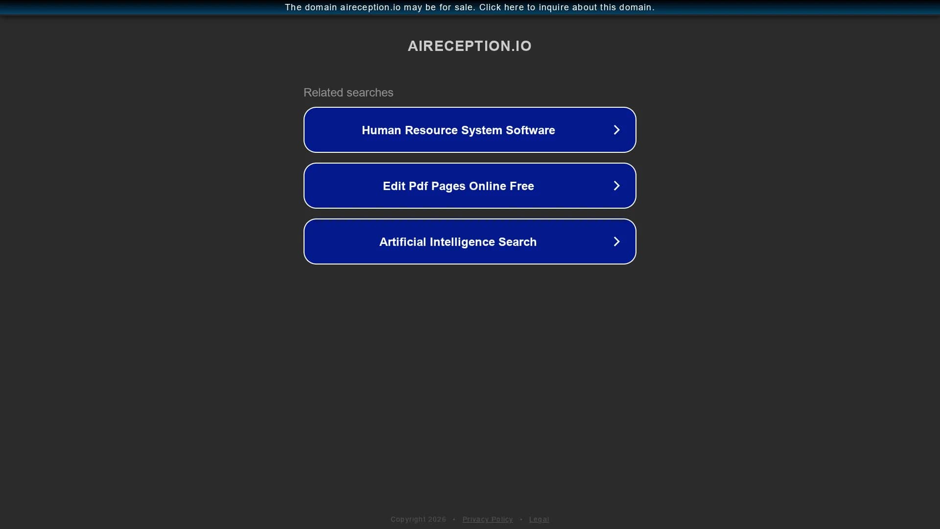 aireception-io homepage