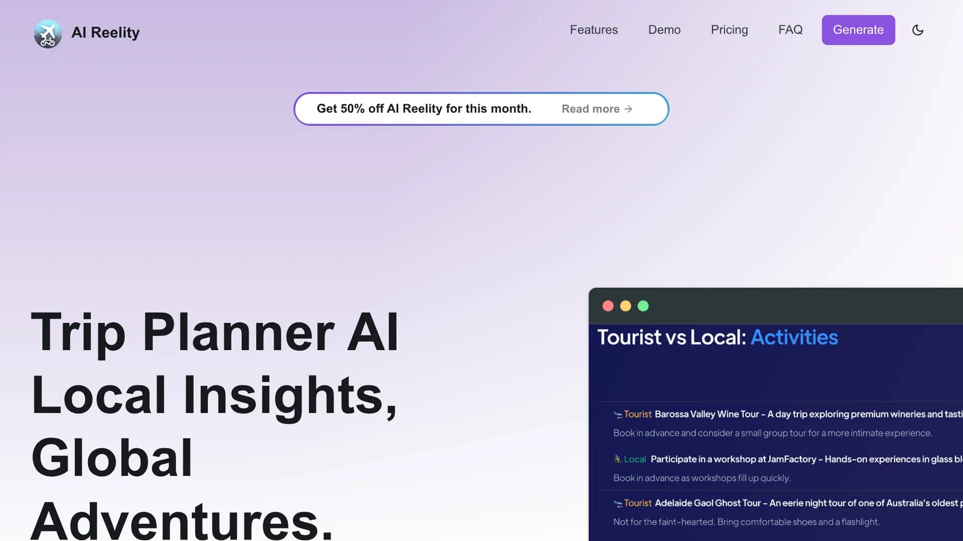 aireelity homepage