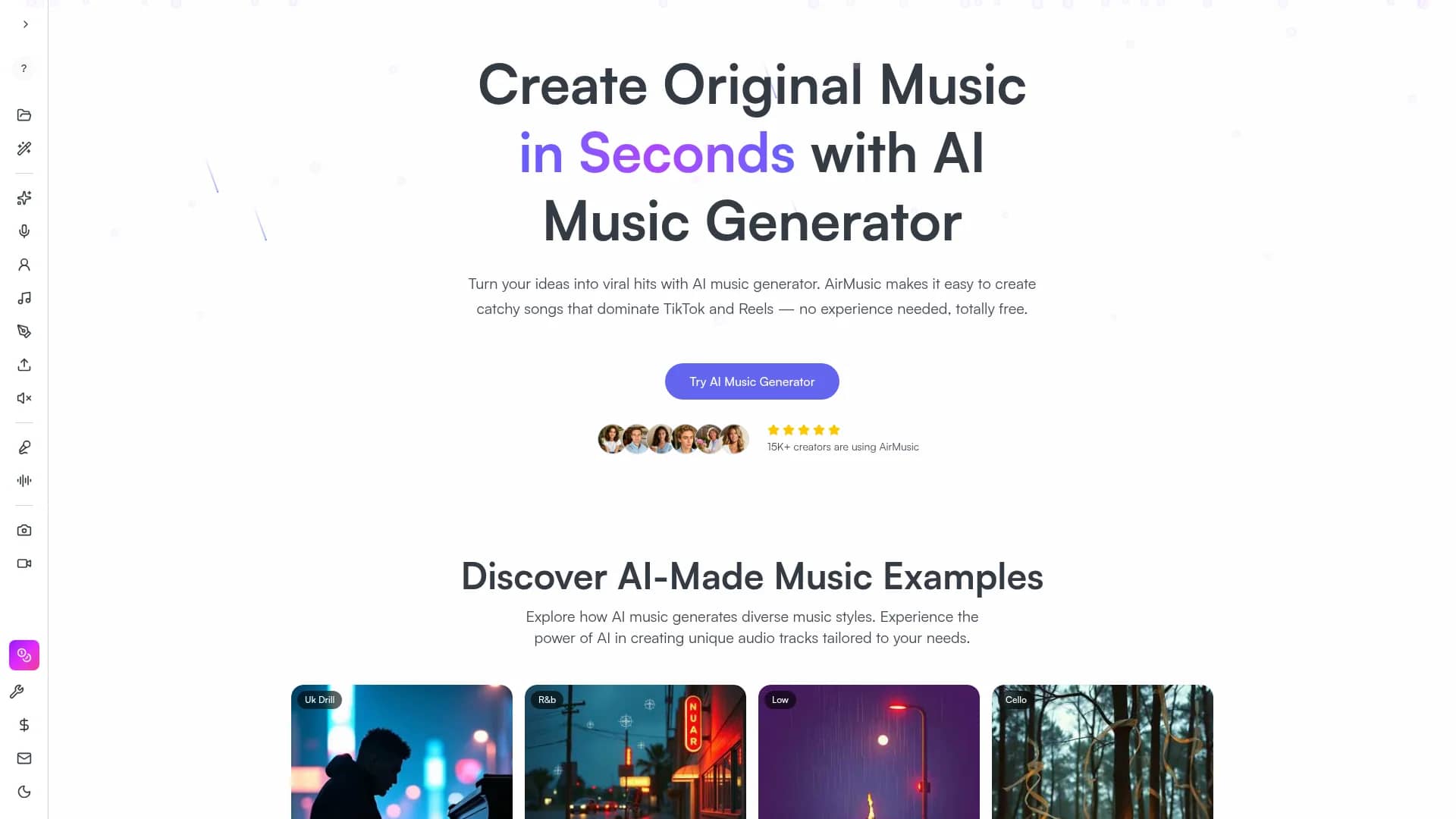 airmusic-ai homepage